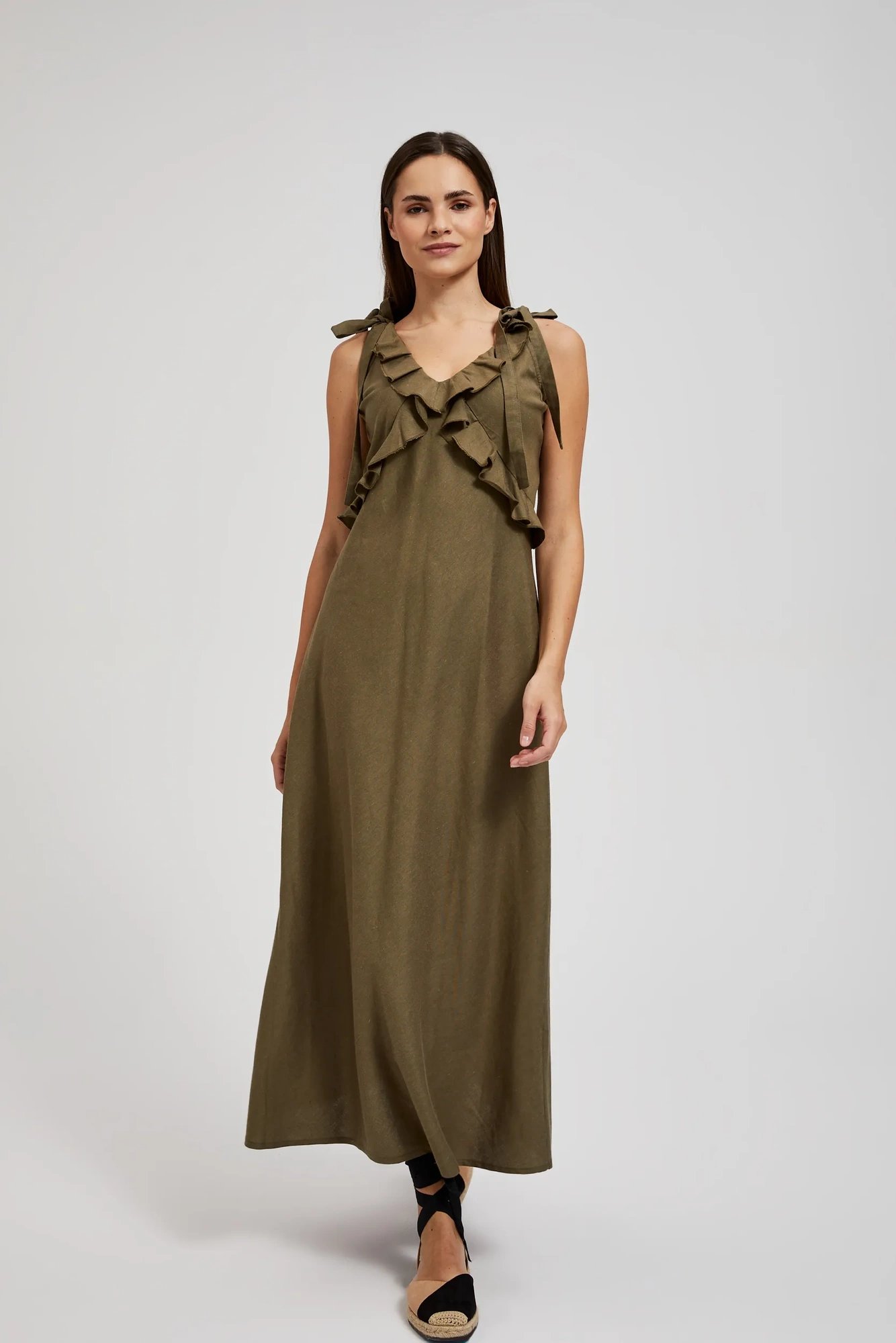 Marisse Women's Dress L-Su-4348 D.Olive