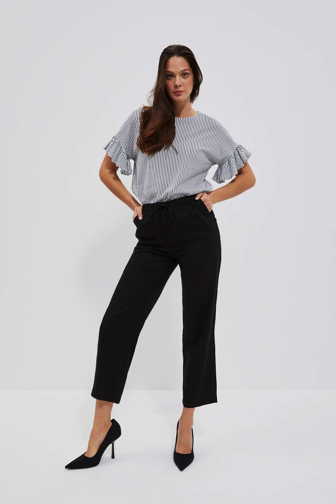 Marisse Women's Trousers L-Sp-4029 Black