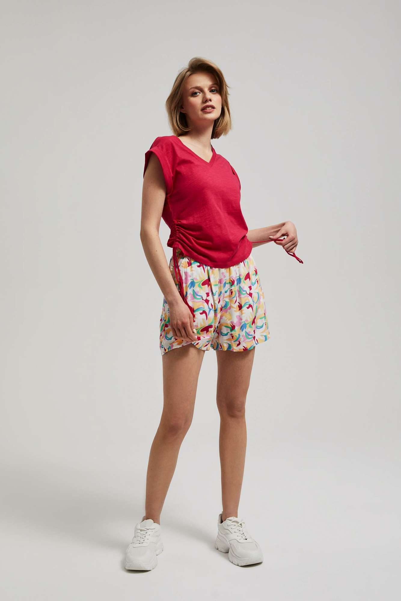 Marisse Women's T-Shirt L-Ts-4060 Strawberry