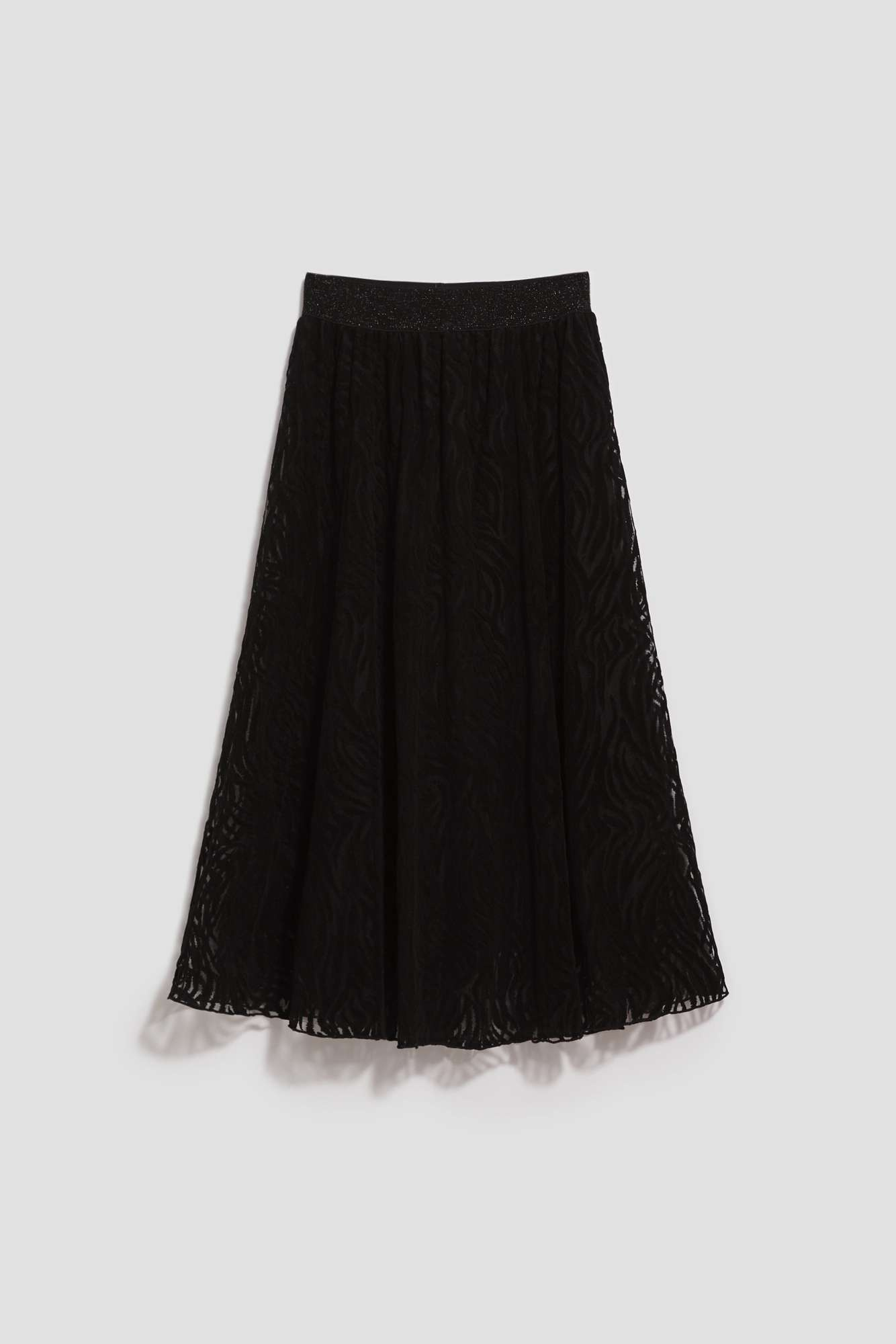 Flared midi skirt