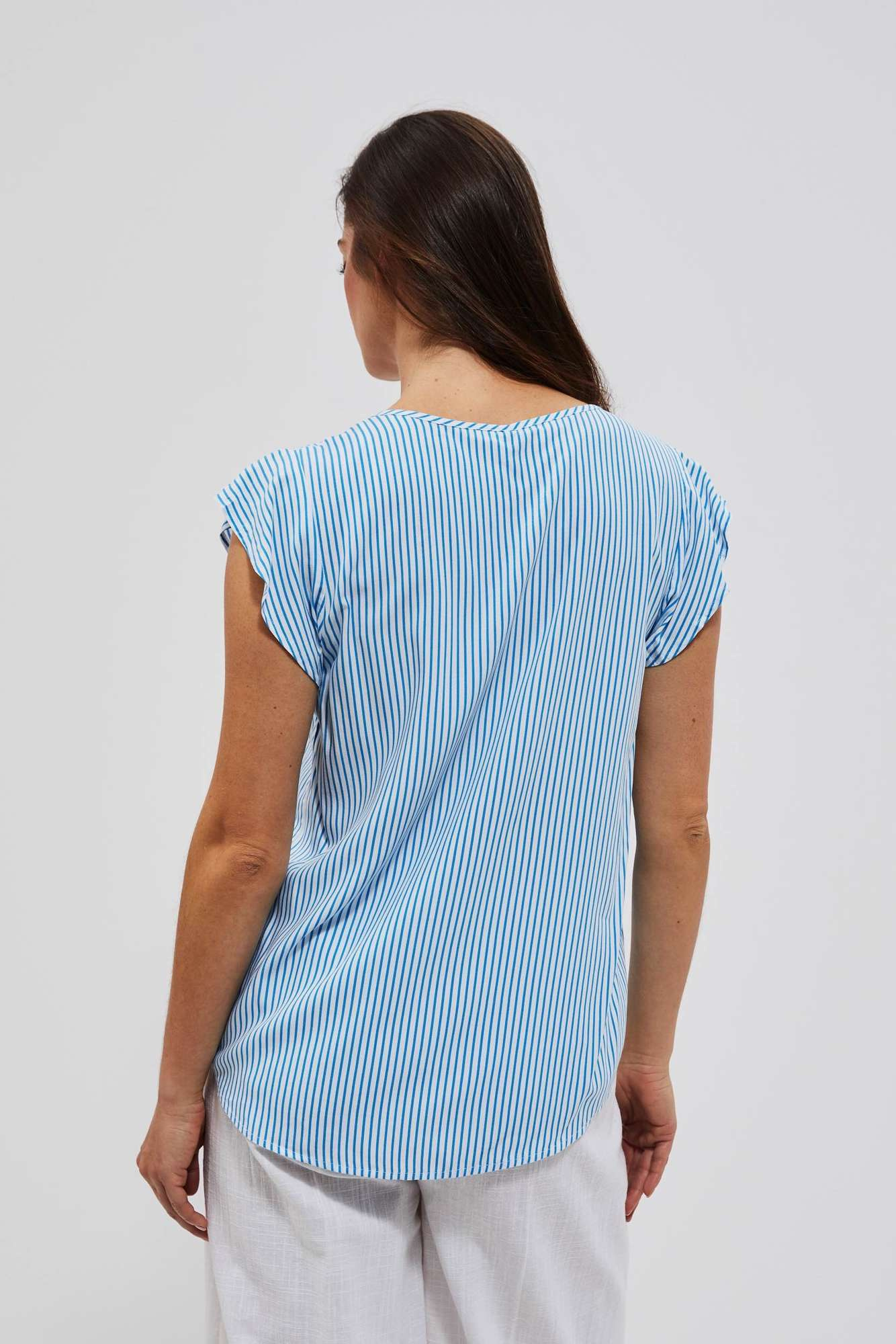 WOMEN'S SHIRT L-KO-4036 BÍLÁ_FRESH BLUE