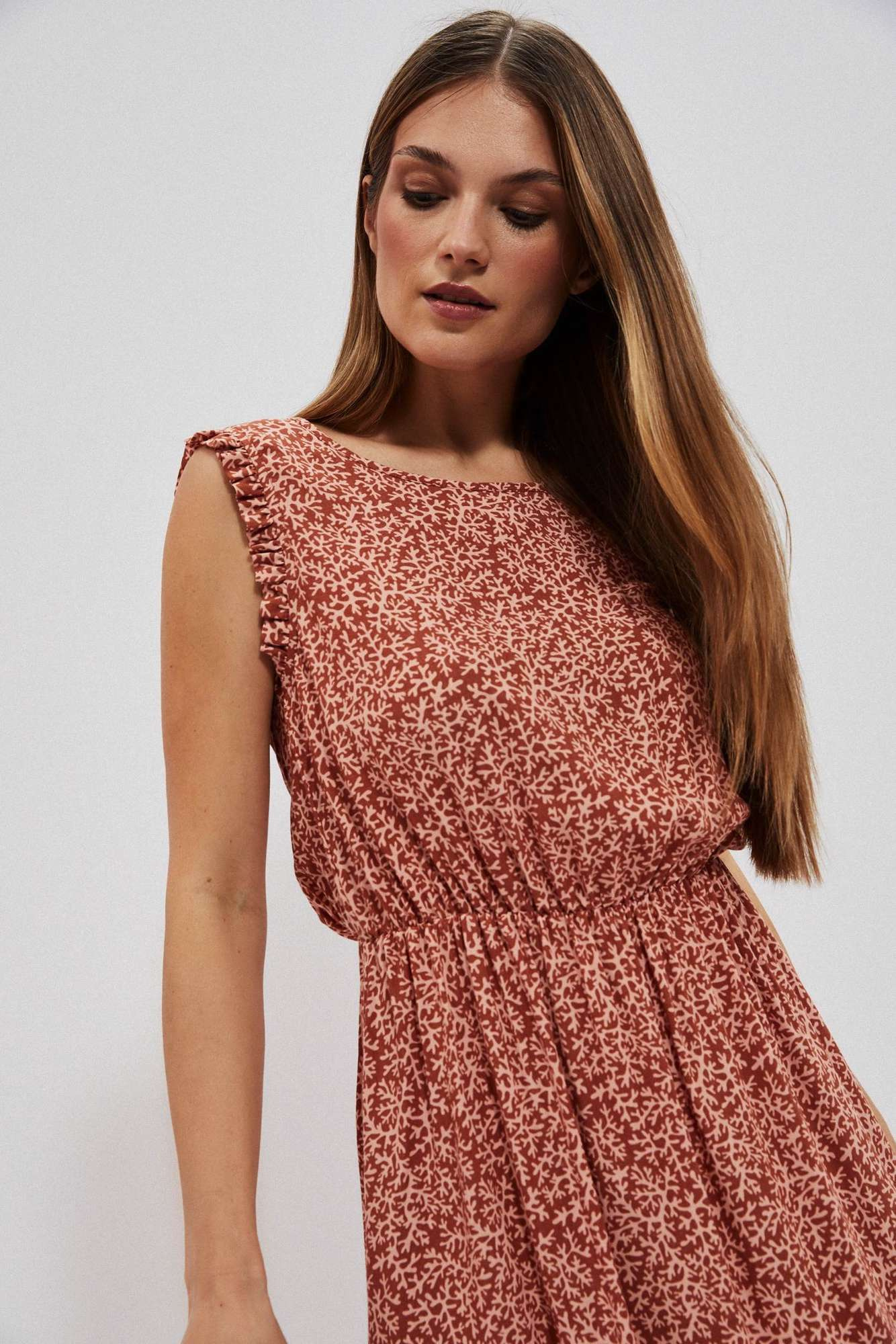 Marisse Women's Dress L-Su-4041 Brown