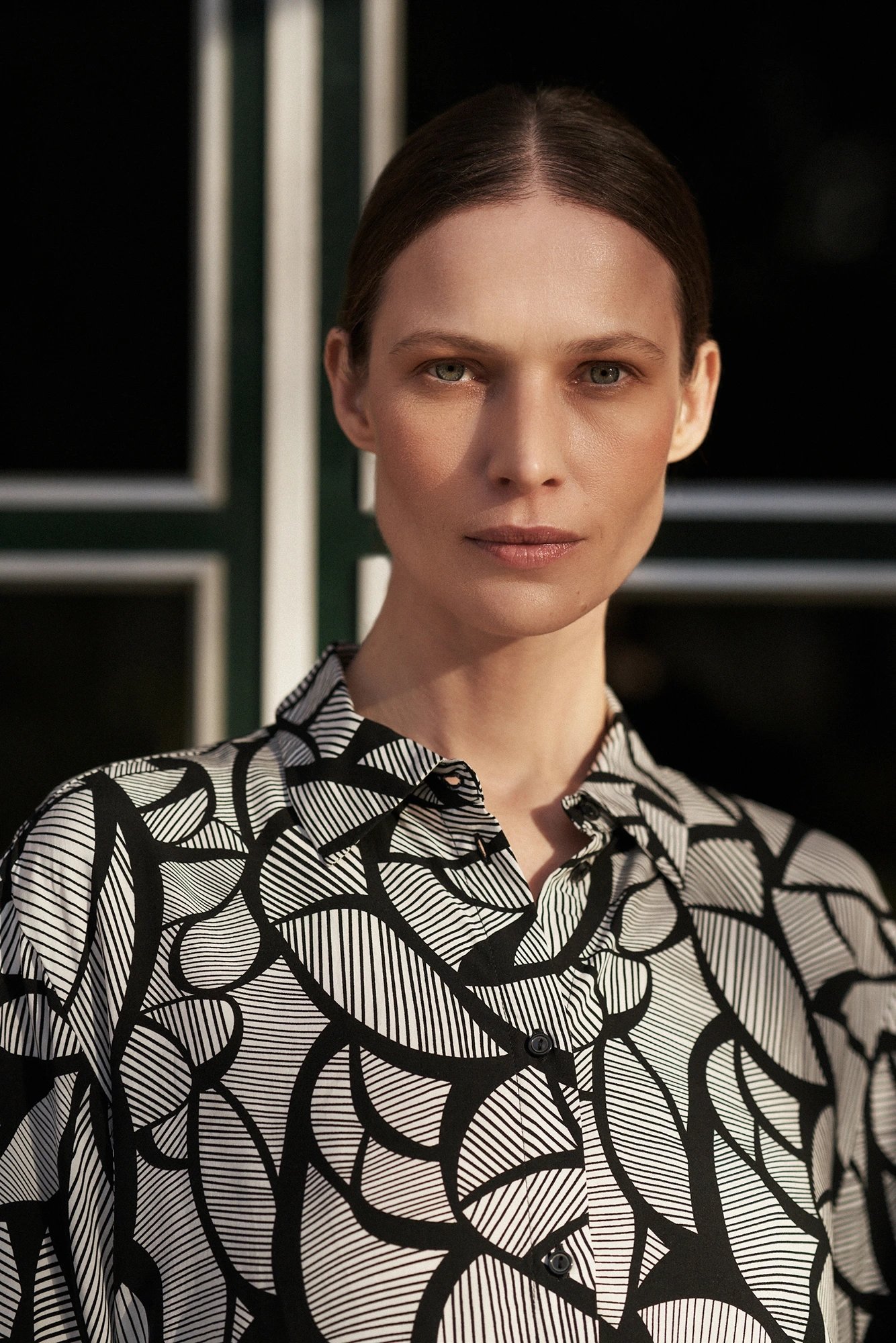 Women's shirt MOODO - black/white