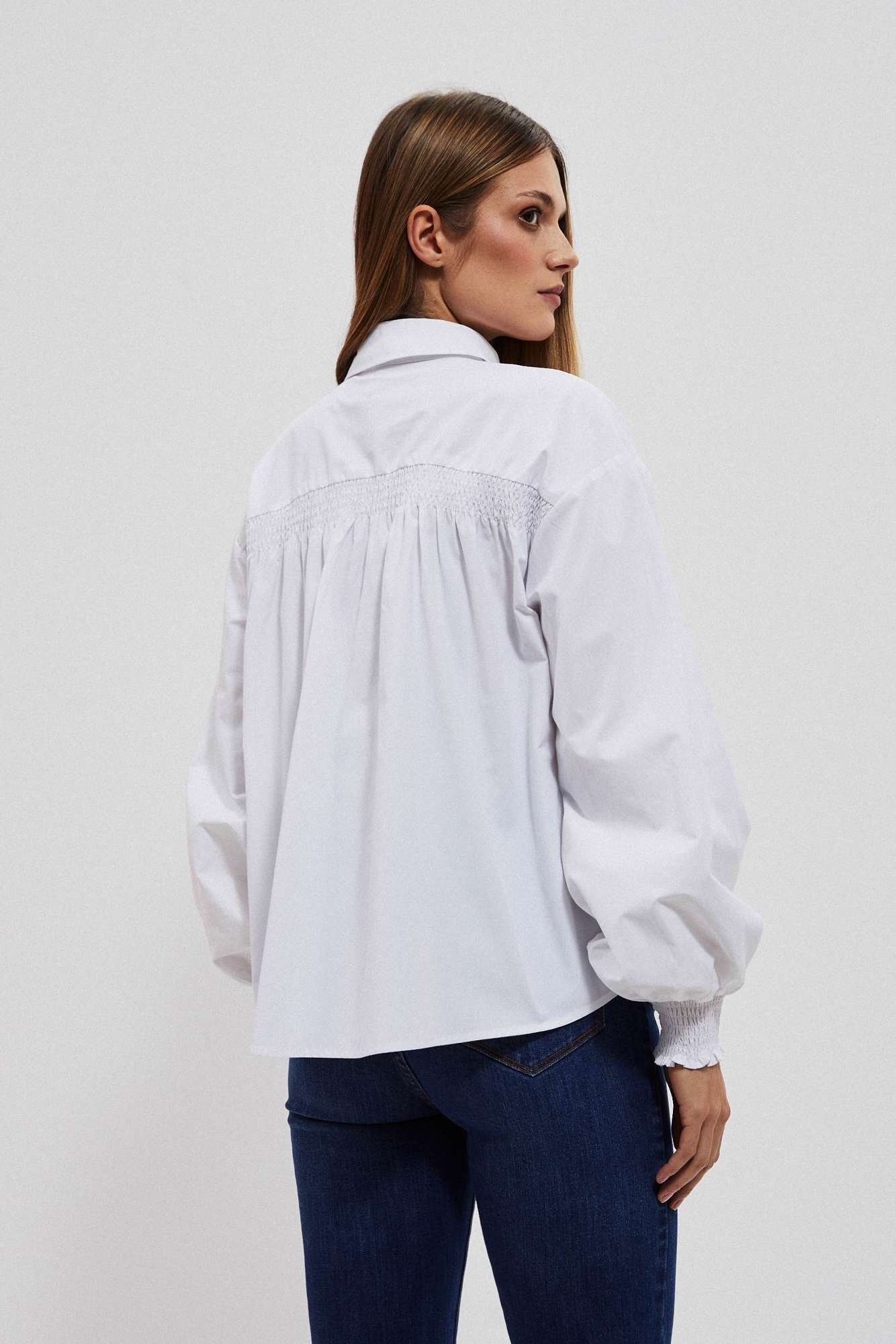 WOMEN'S SHIRT L-KO-4056 WHITE