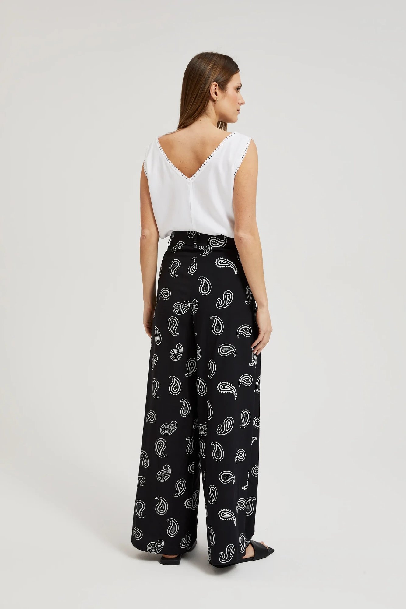 Women's summer trousers MOODO - black