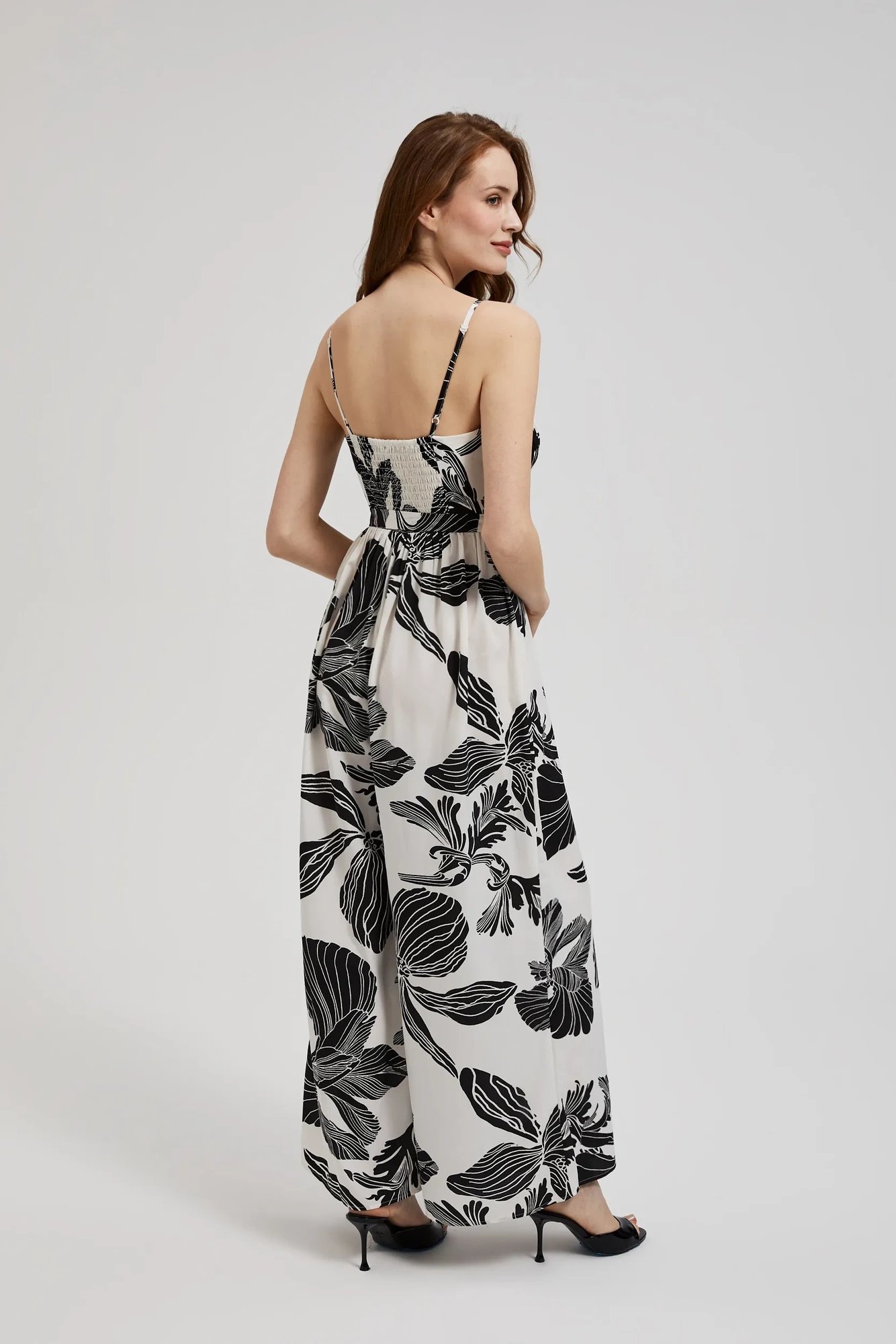 Marisse Women's Dress L-Su-4323 Black_White