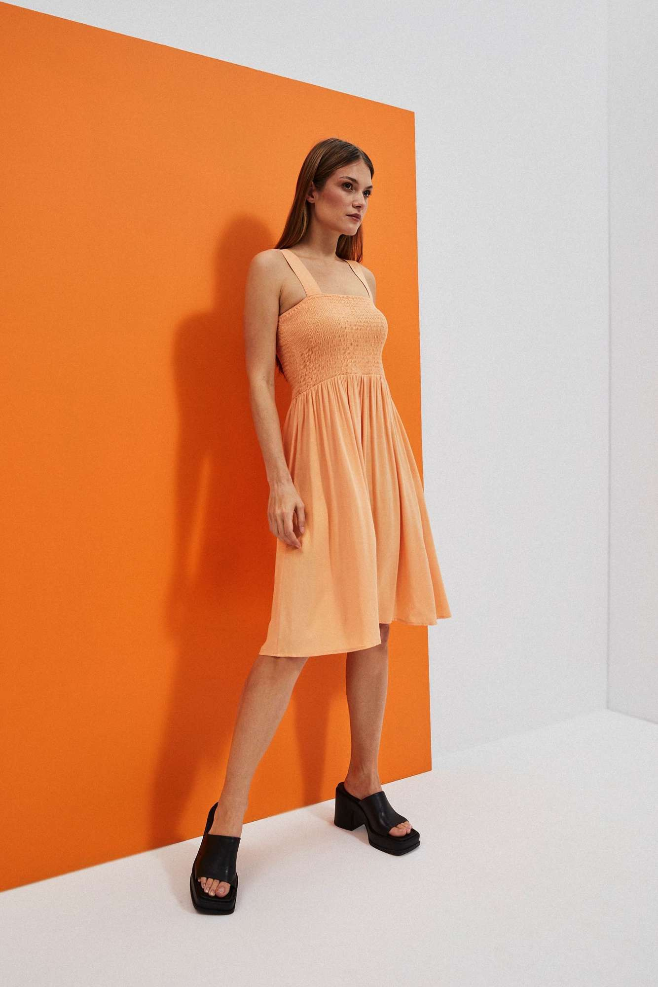 Marisse Women's Dress L-Su-4038 Peach