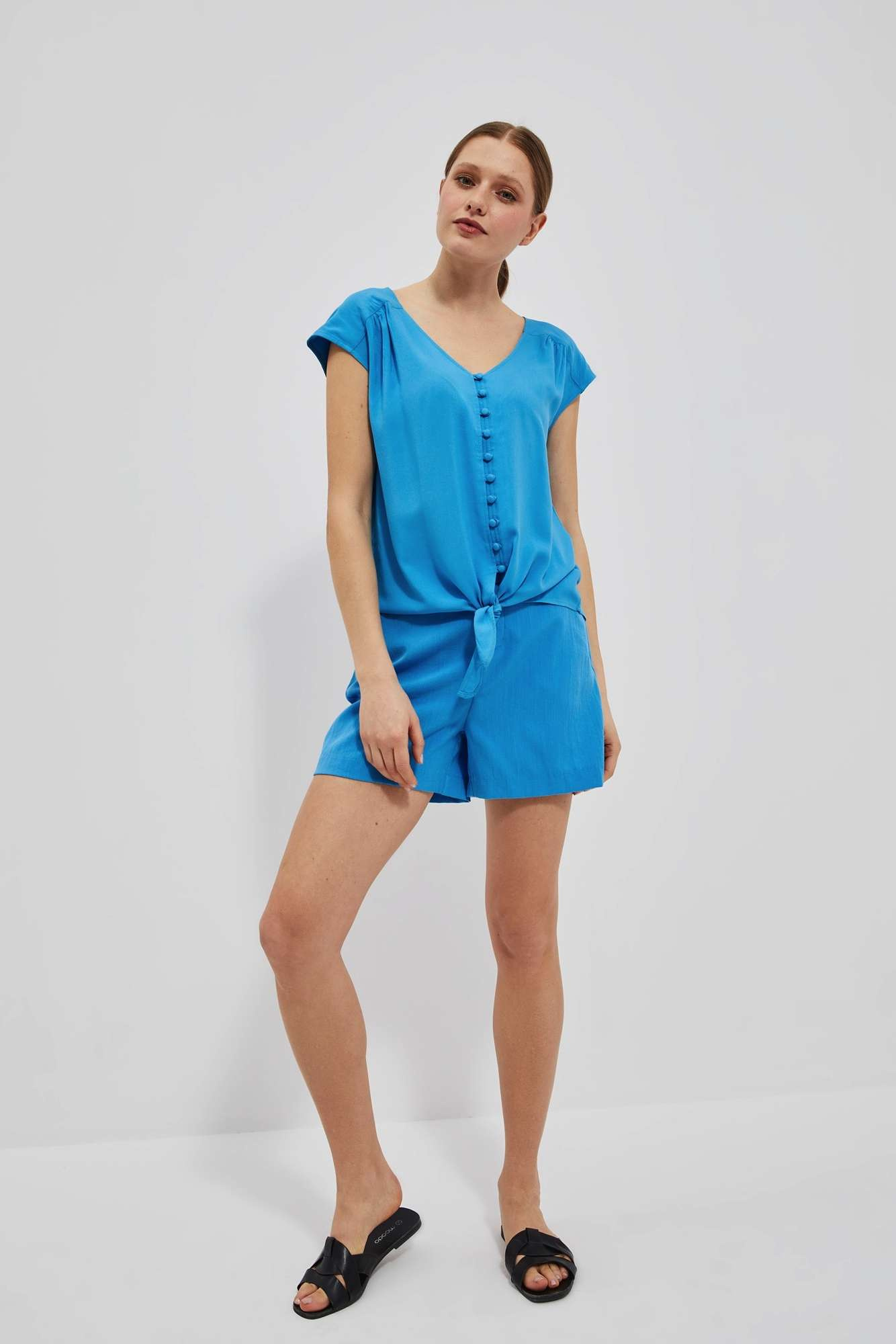 WOMEN'S SHIRT L-KO-4049 FRESH BLUE