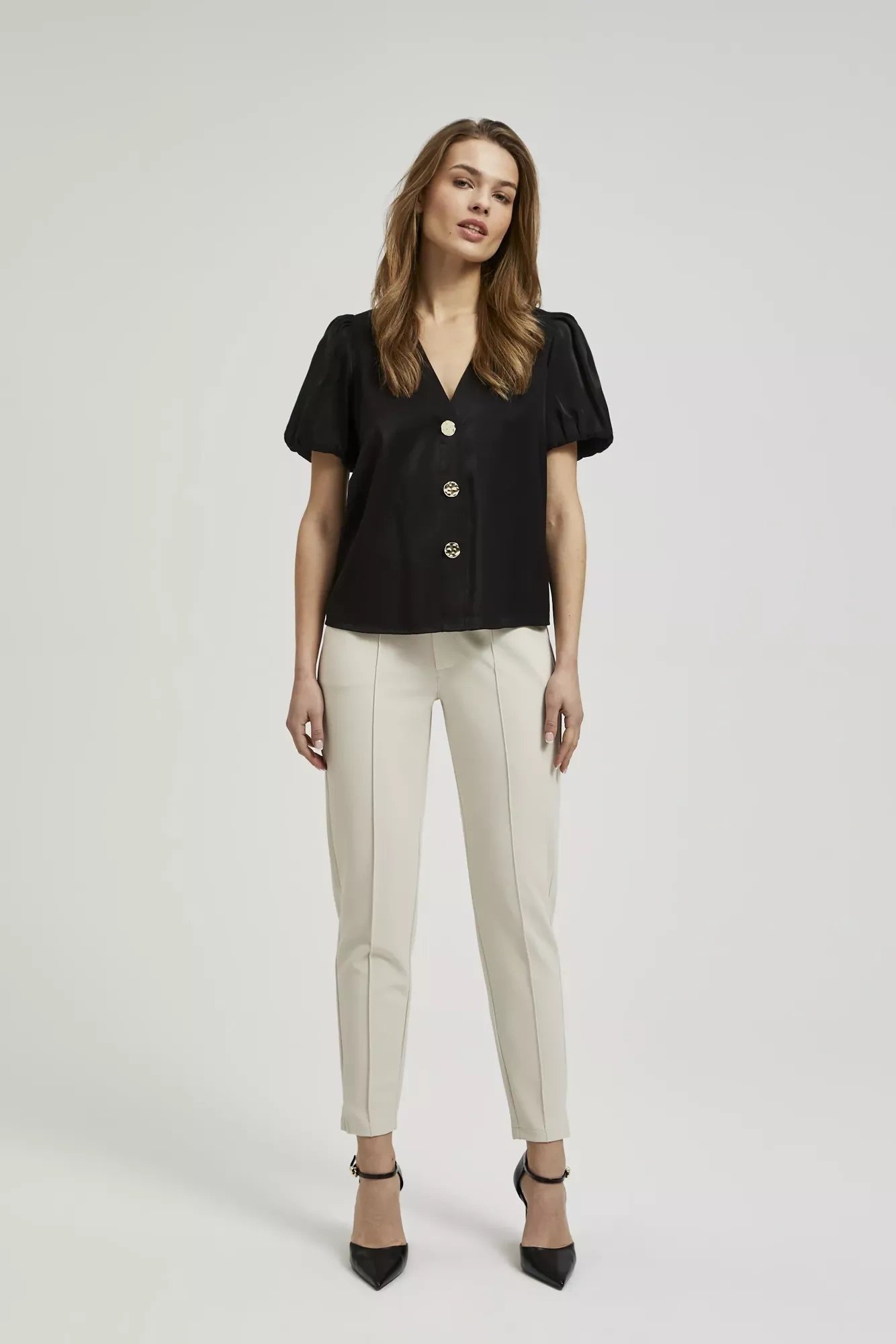 Women's shirt blouse MOODO - black