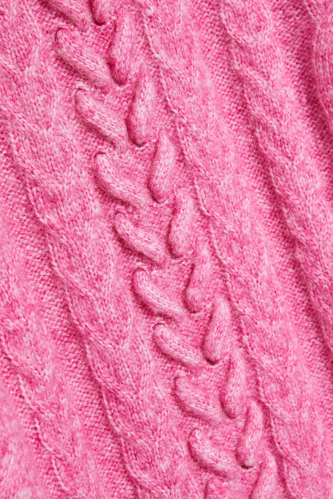 Marisse Fuchsia Sweater With Decorative Weave