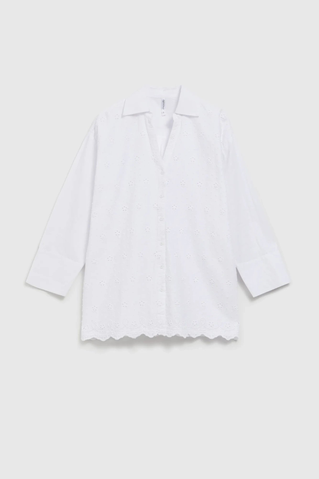 Women's romantic shirt MOODO - white