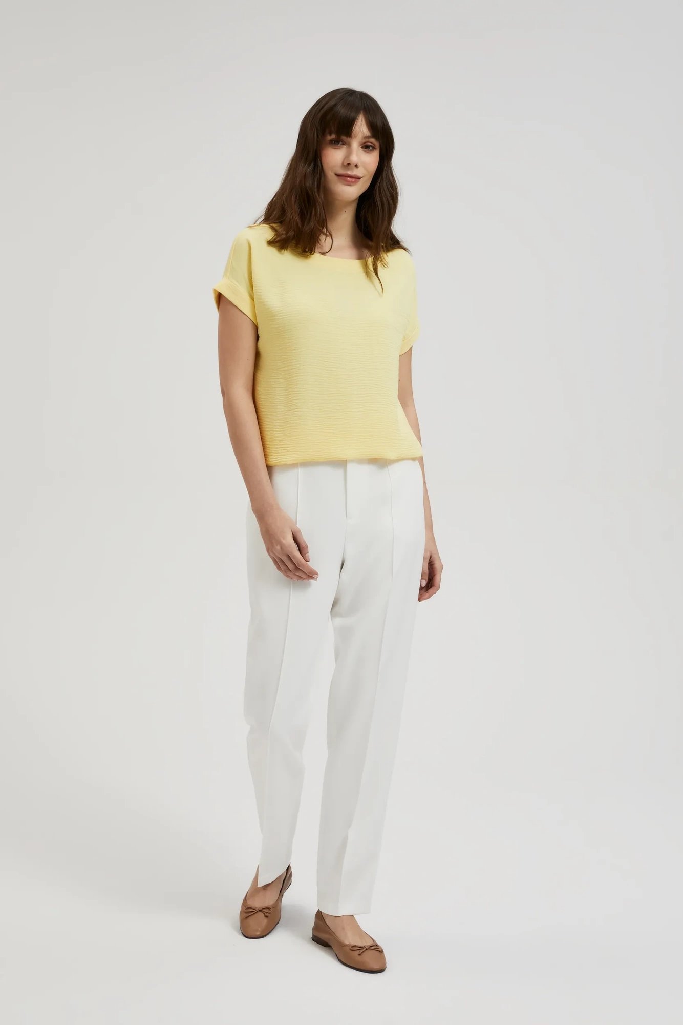 Women's blouse MOODO - light yellow