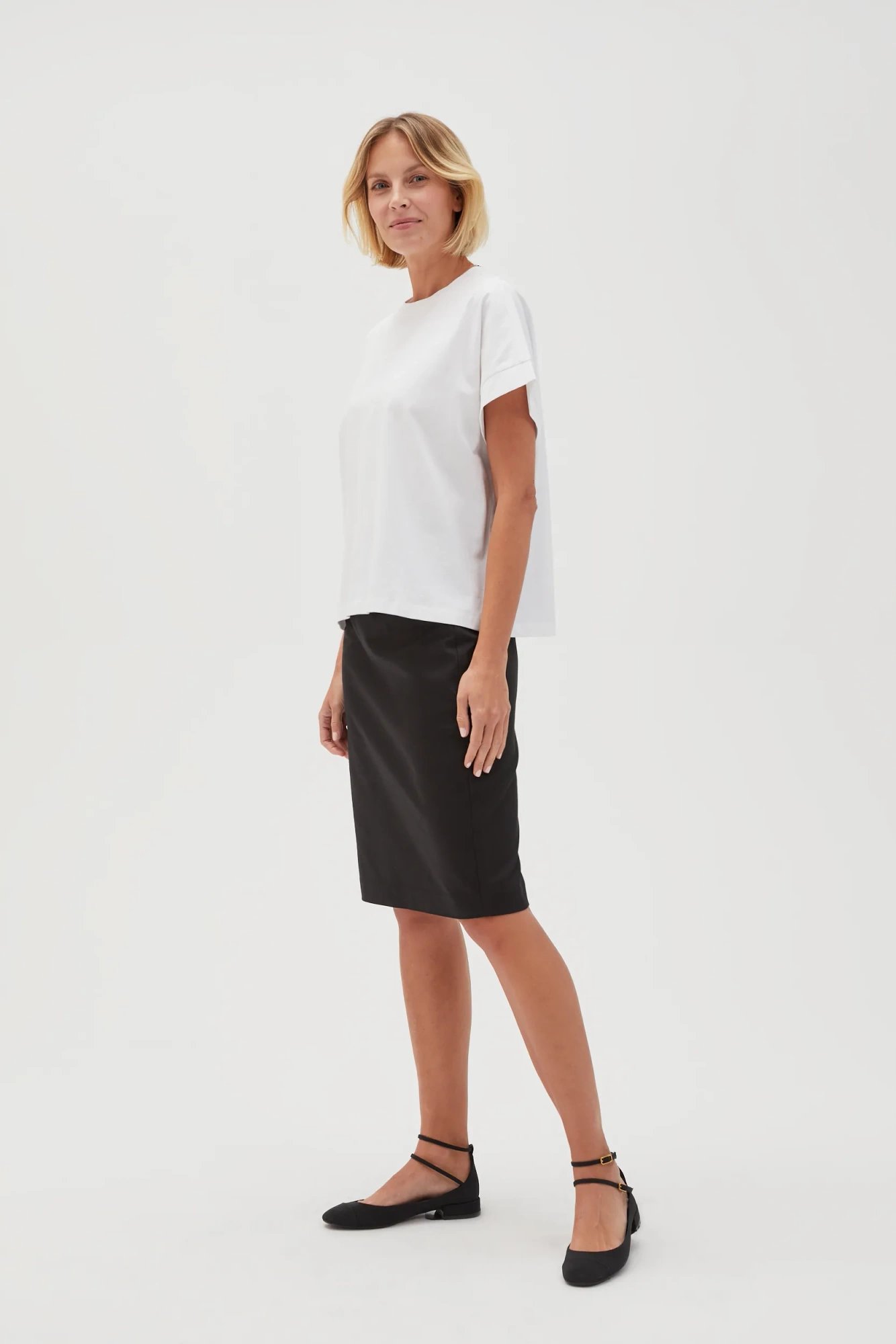 Marisse Women's T-Shirt L-Ts-4603 White