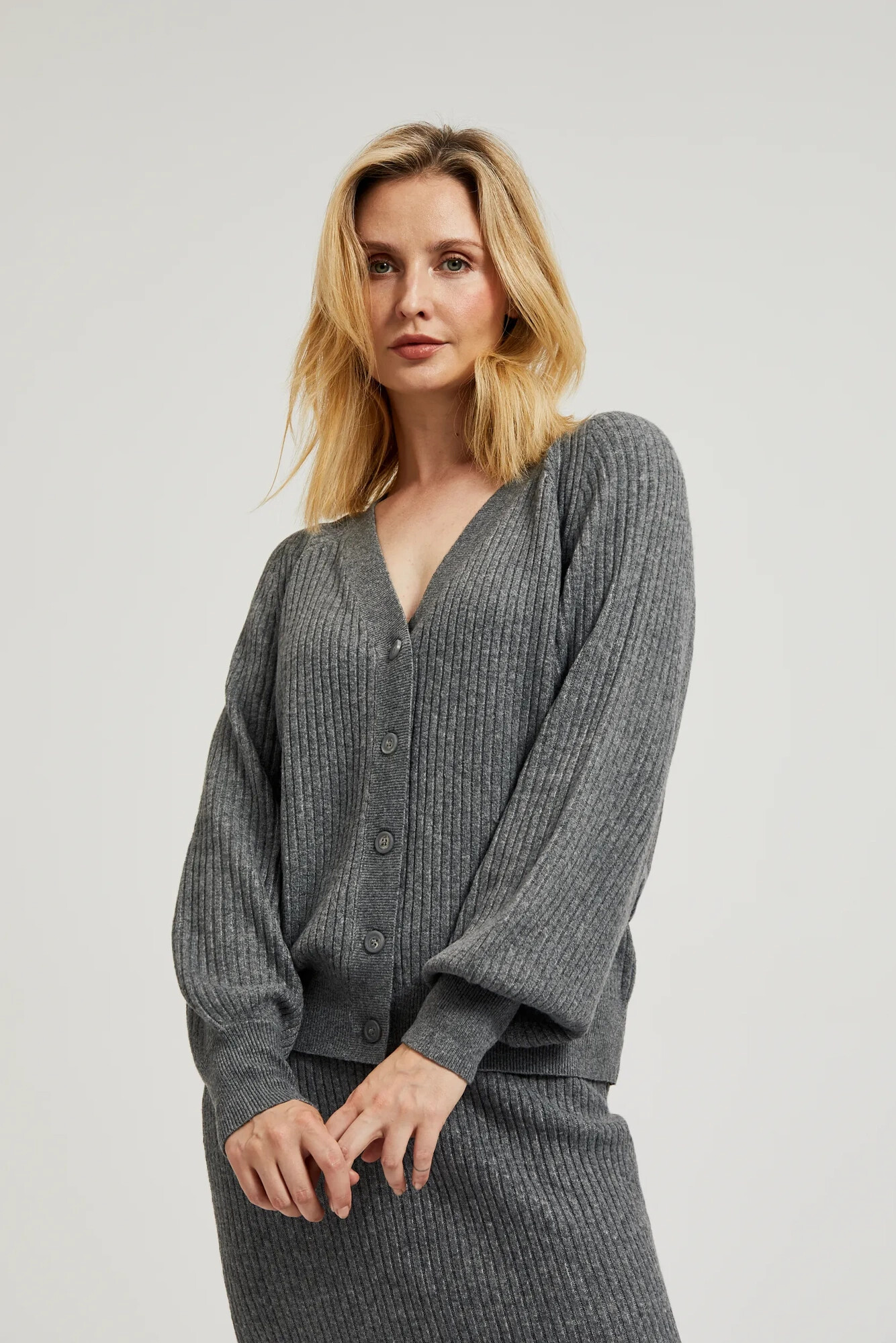 Marisse Womens Sweater Z-Sw-4531 Grey Mel