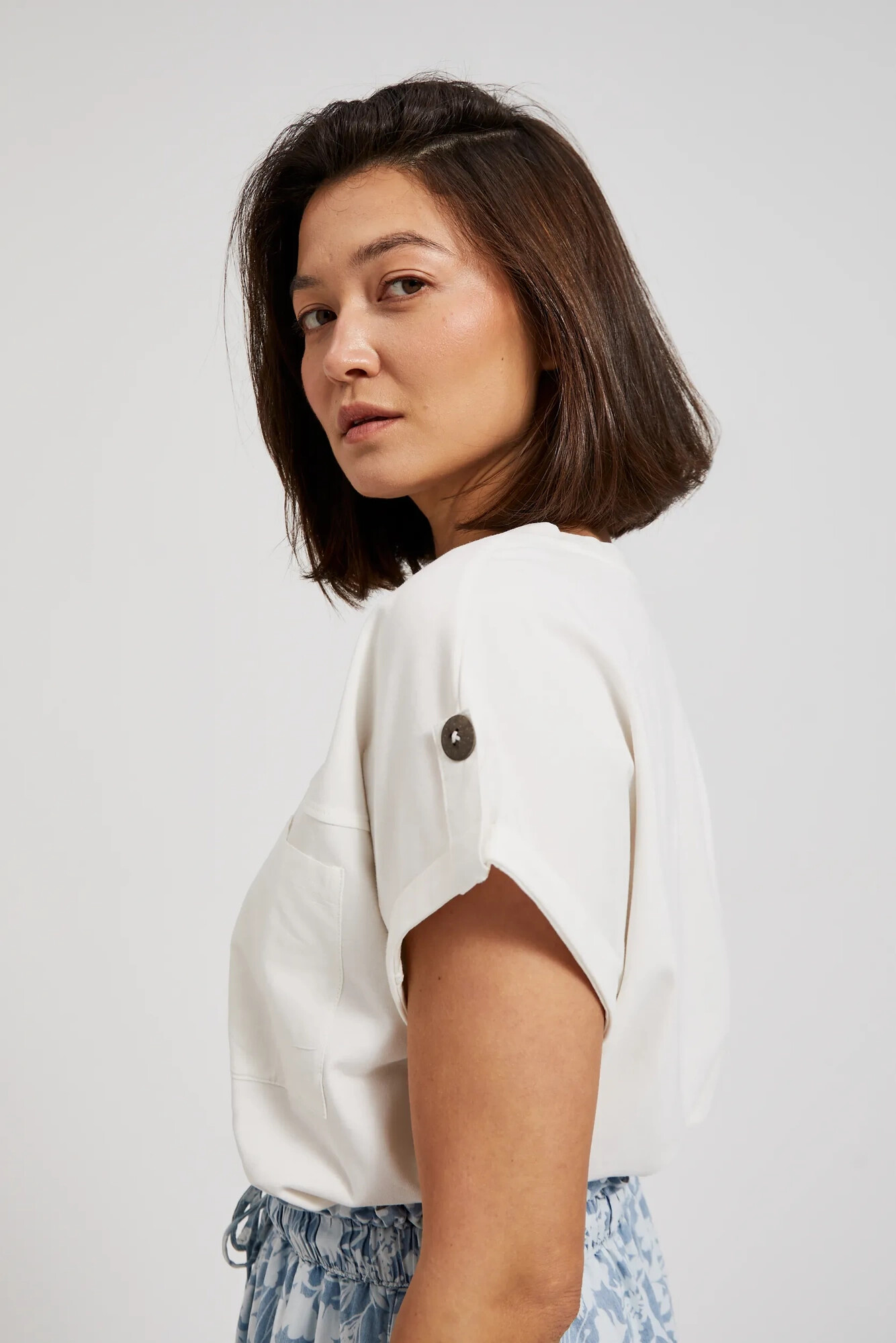 Marisse Women&#039;s Blouse L-Ts-4417 Off White