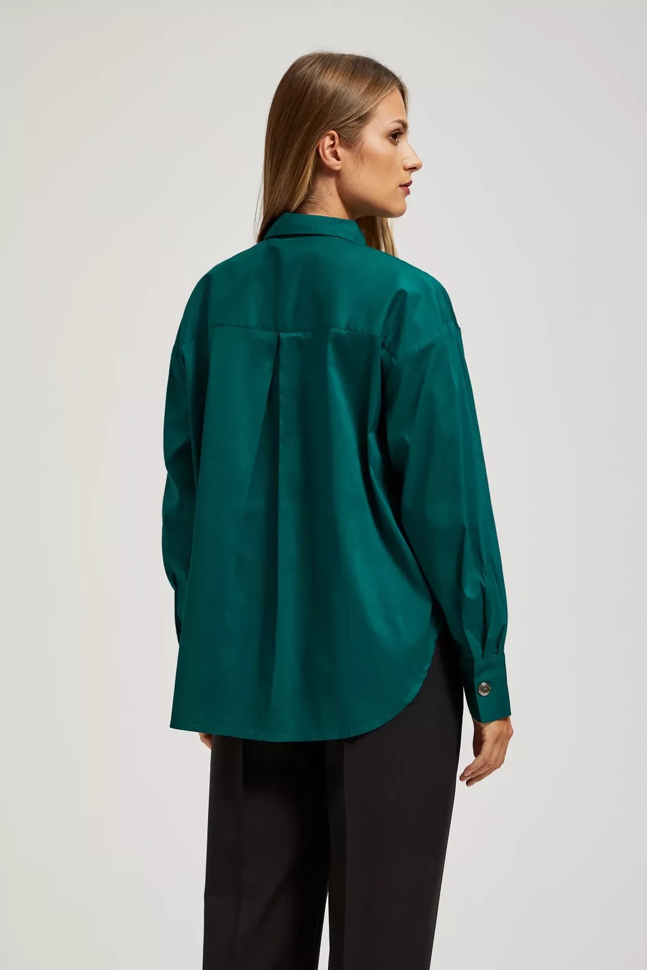 Shirt with decorative buttons