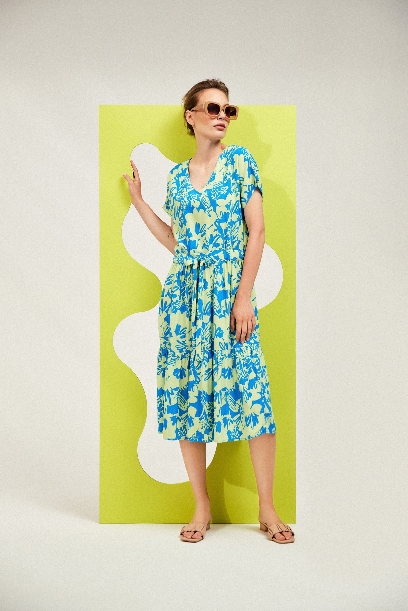 Marisse Women's Dress L-Su-4039 Fresh Blue