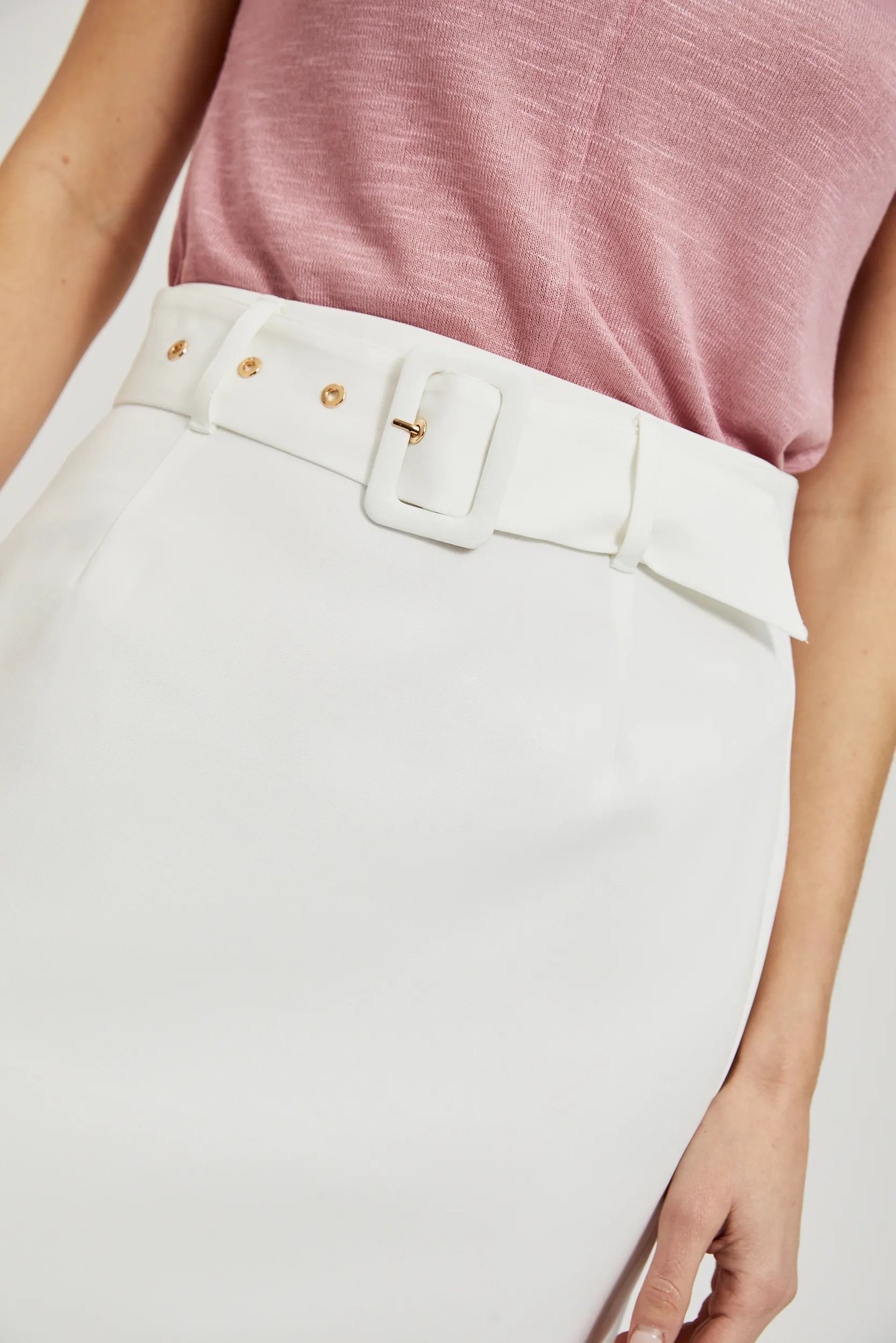 Marisse Women&#039;s Skirt L-Sc-4302 Off White