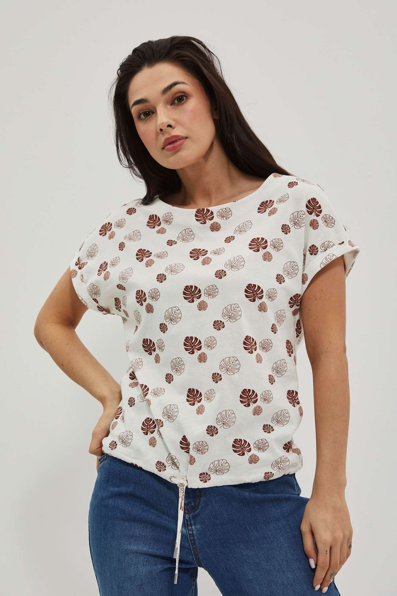 WOMEN'S T-SHIRT L-TS-4021 WHITE