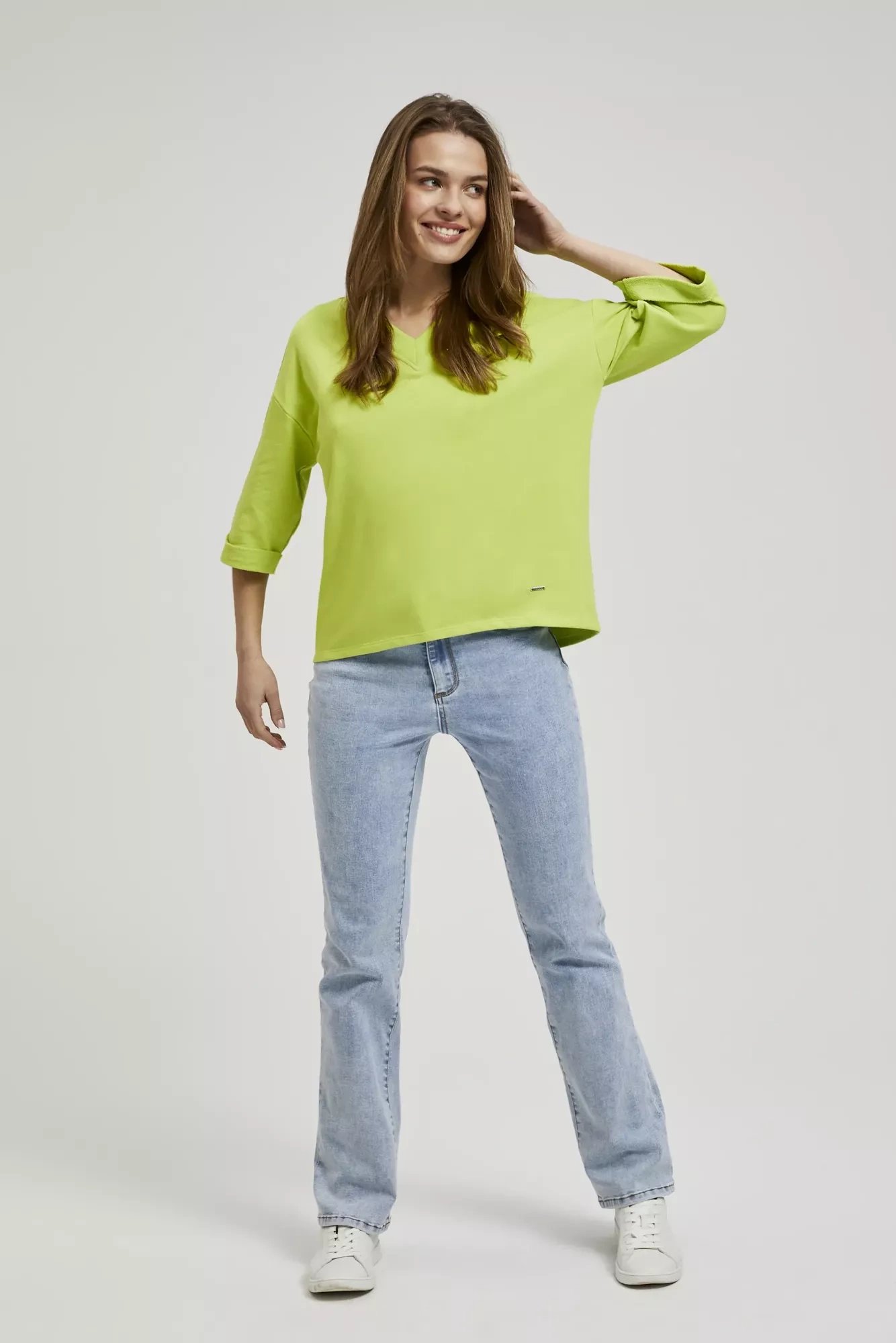 Marisse Women's Sweatshirt L-Bl-4317 Green