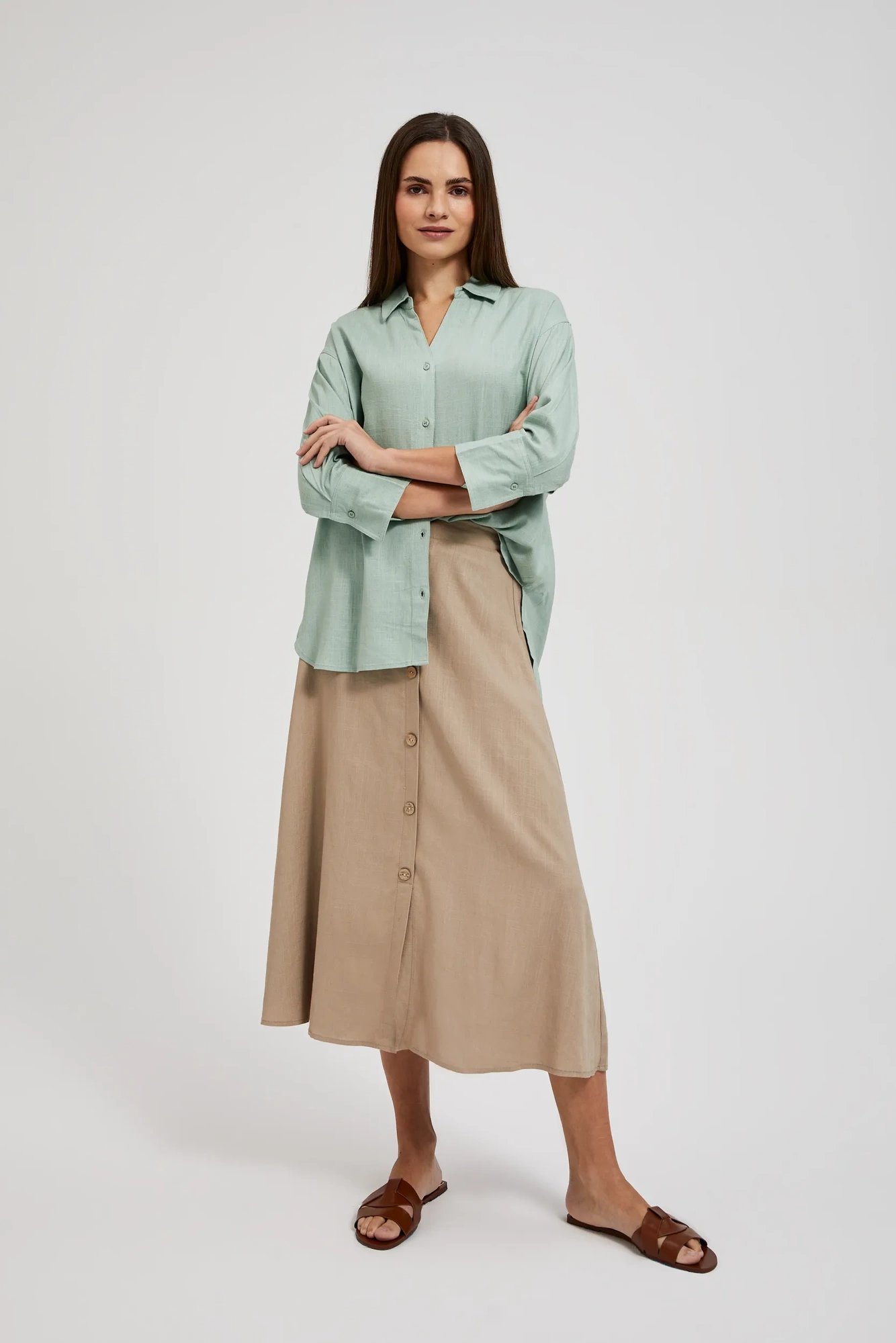 Women's shirt MOODO - olive
