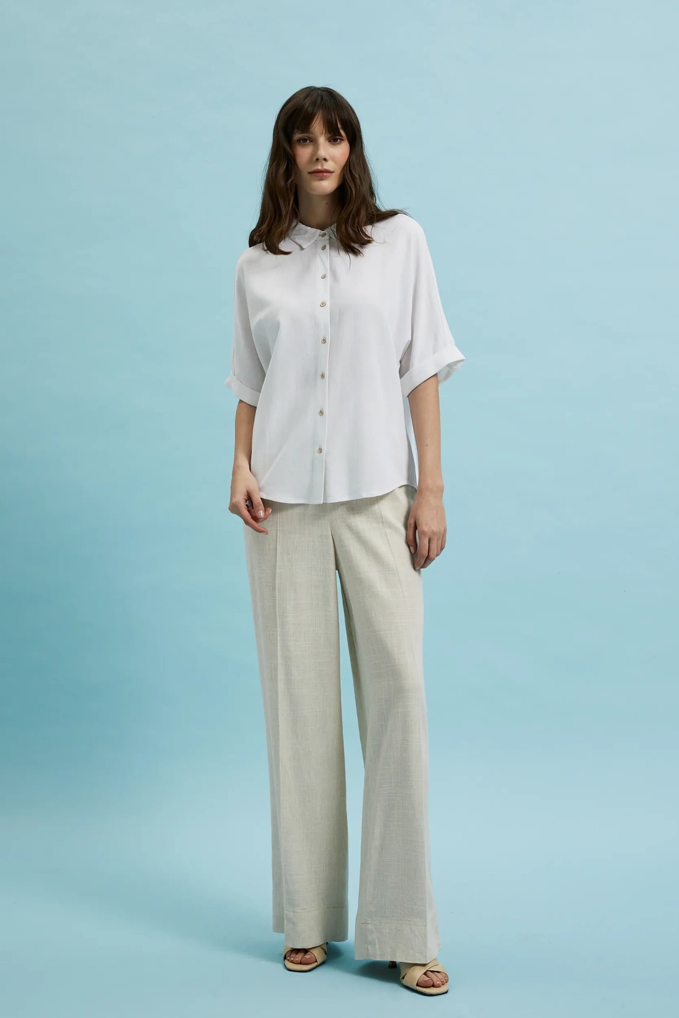 Women's shirt MOODO - ecru white
