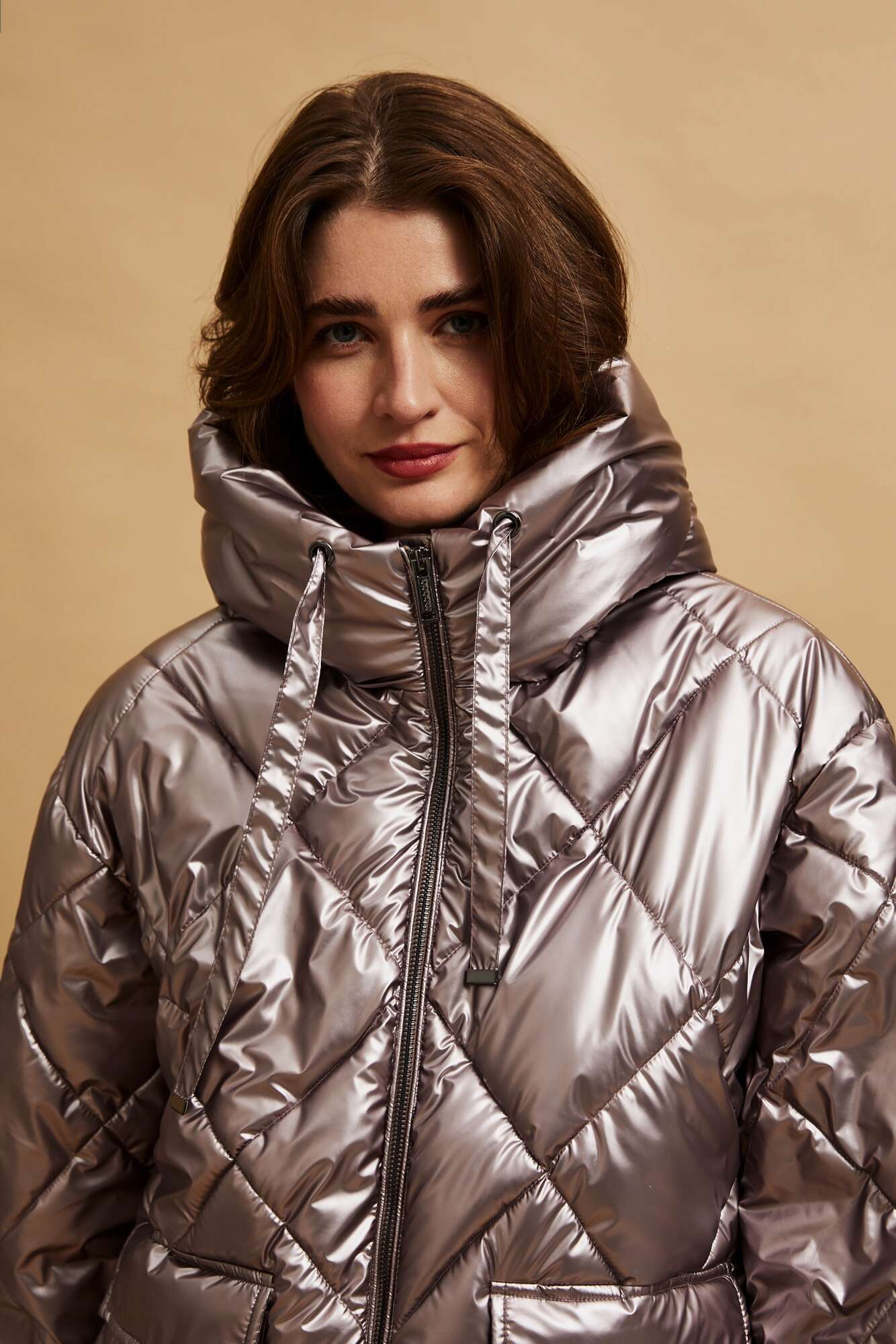 Metal quilted jacket