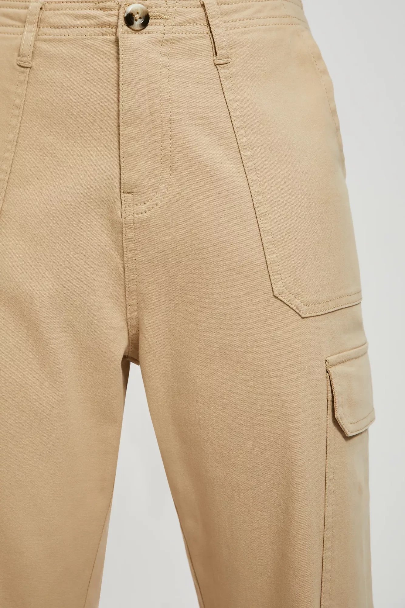 Beige women's trousers