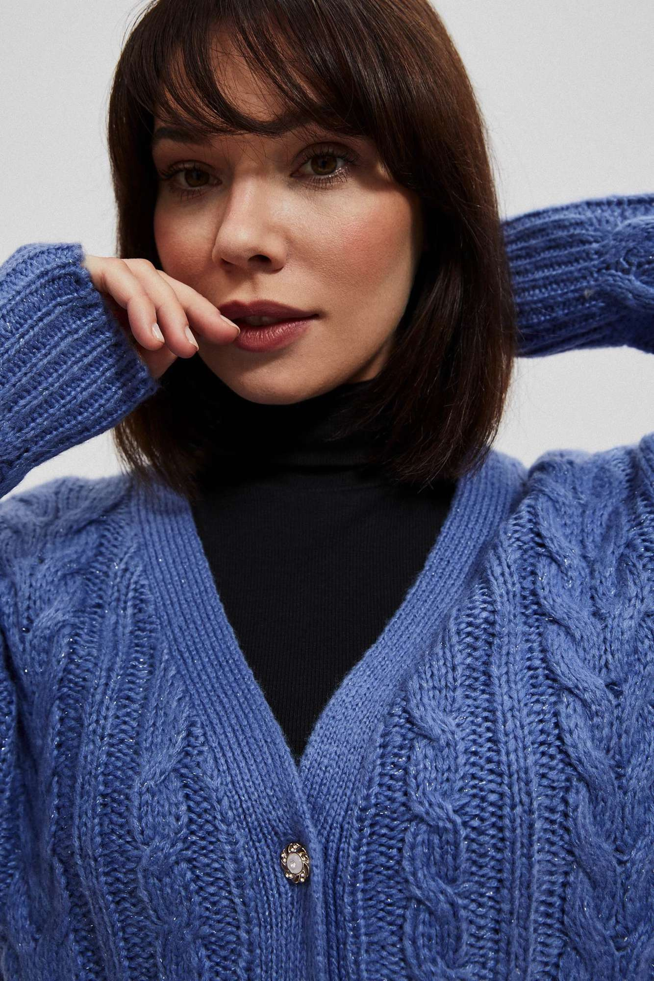 Women's cable knit sweater