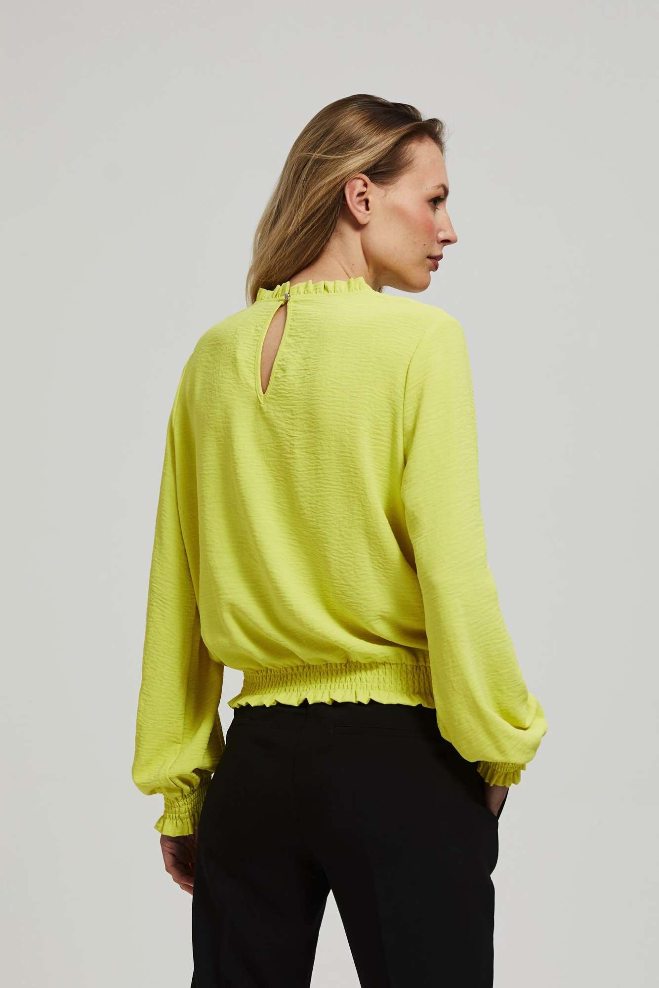 Marisse Plain Lime Shirt