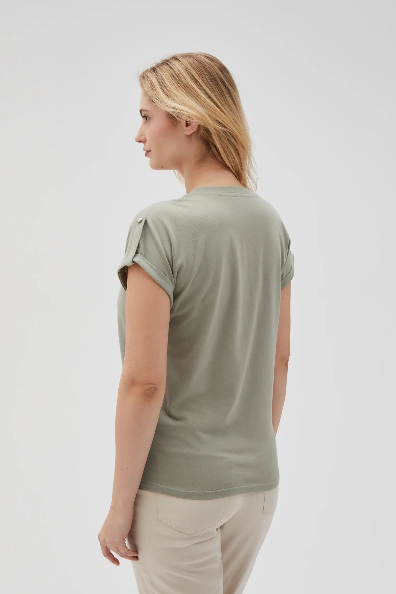 Marisse Women's T-Shirt L-Ts-4621 Olive