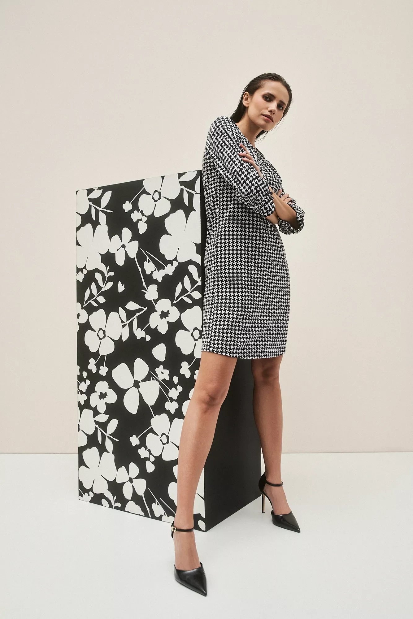 Houndstooth Dress