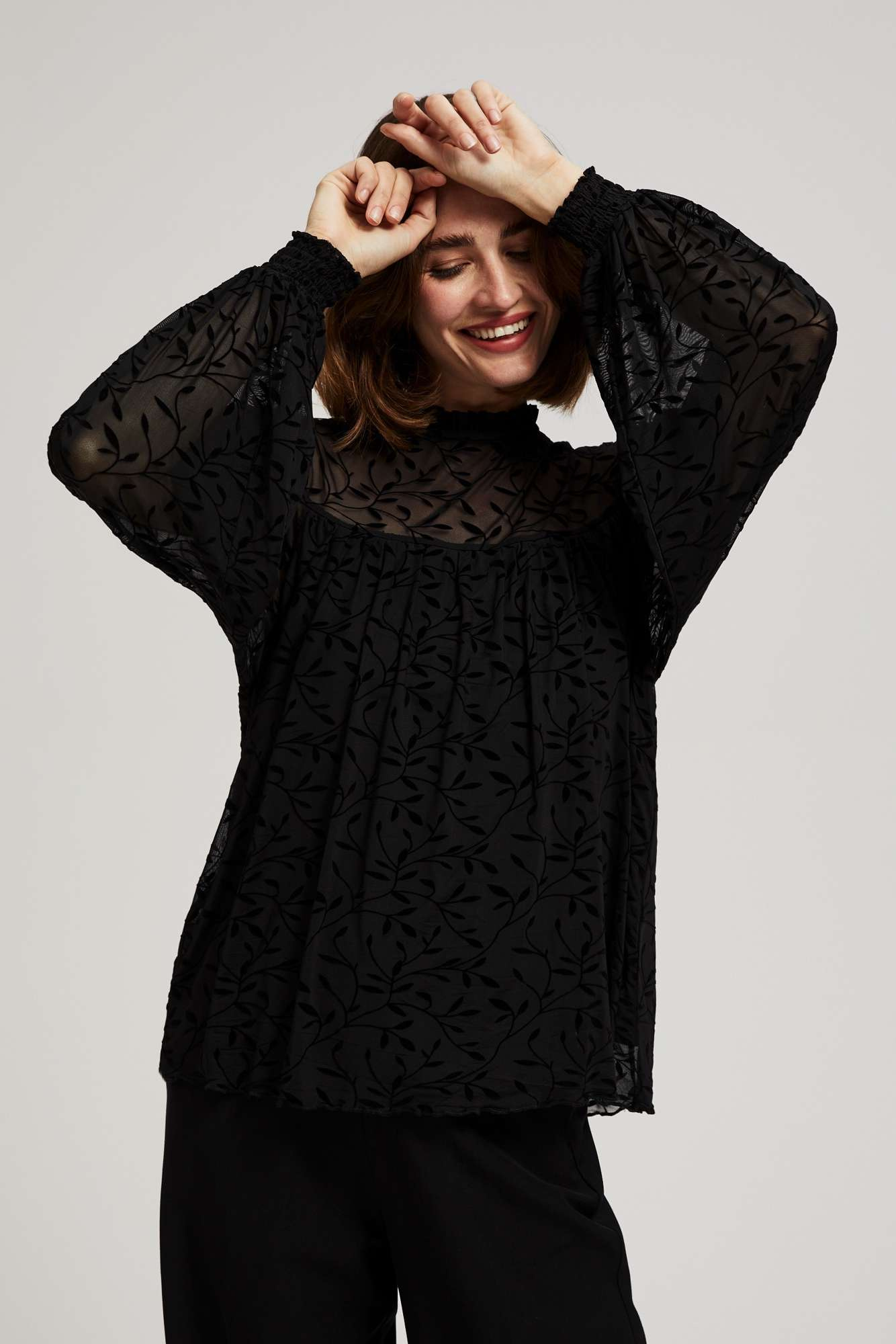 Shirts with fluffy sleeves