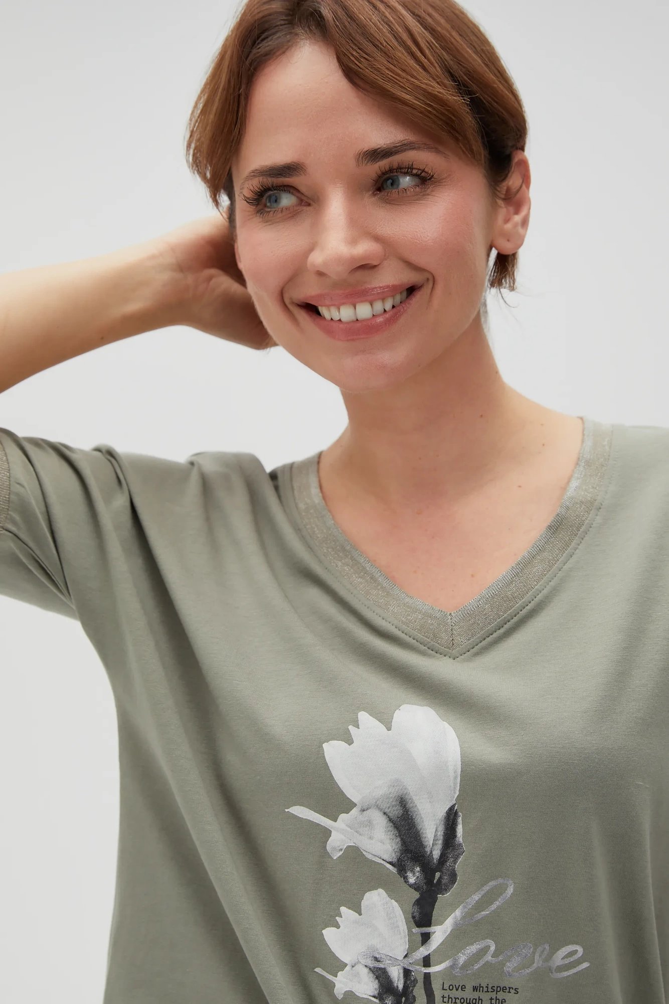 Marisse Women's T-Shirt L-Ts-4609 Olive