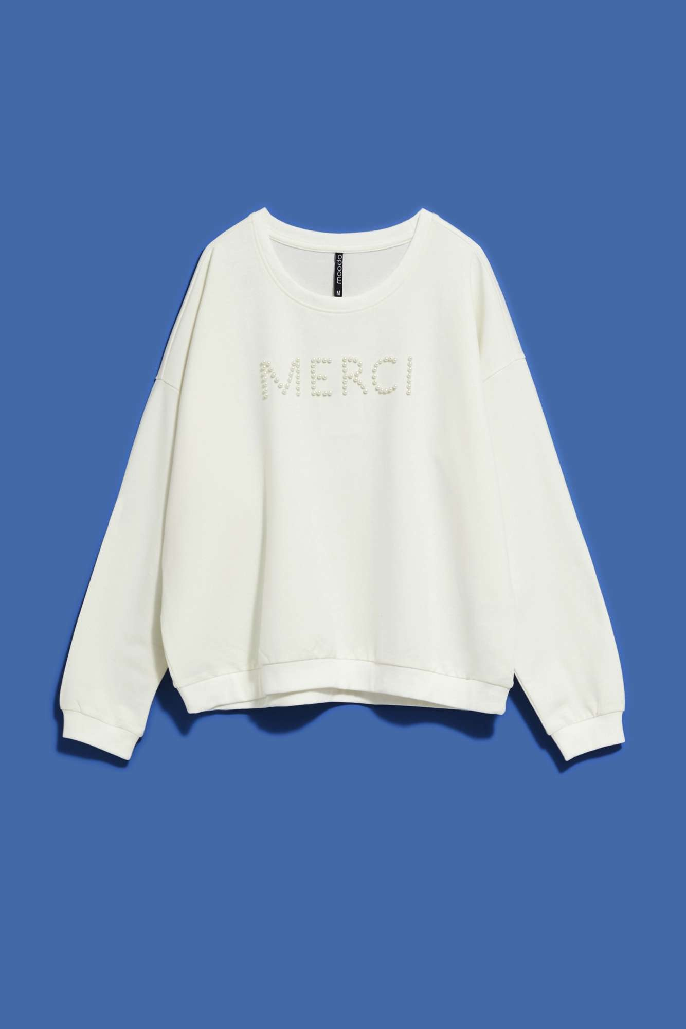 Marisse Women's Sweatshirt L-Bl-4007 Off White