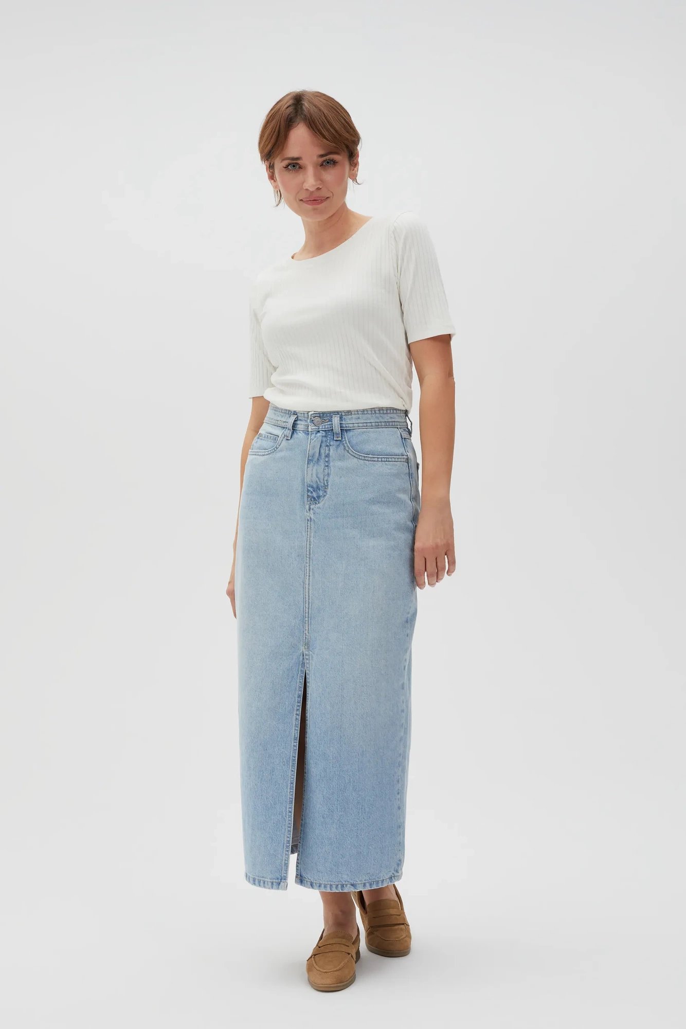Marisse Women's T-Shirt L-Ts-4602 Off White