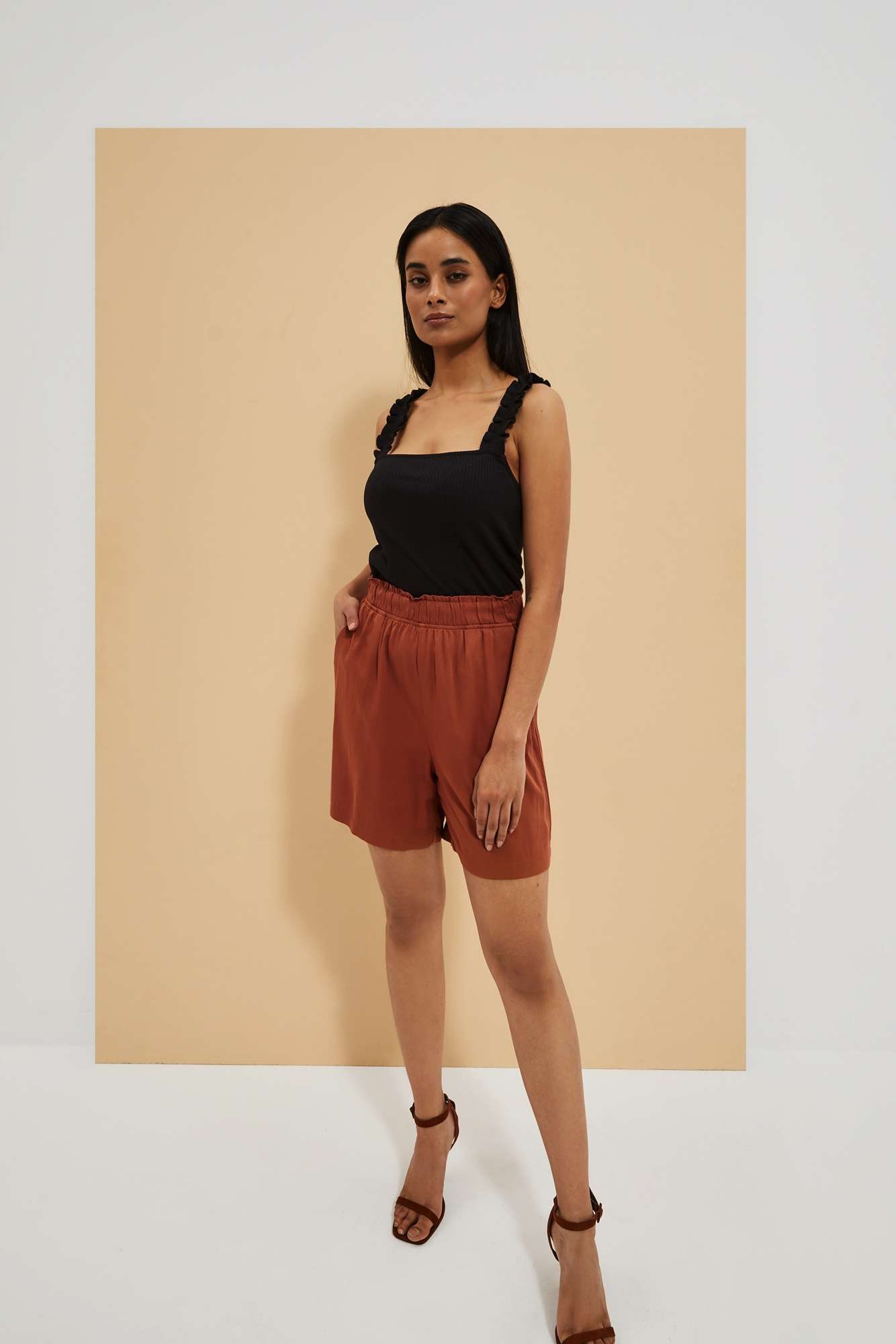 WOMEN'S TOP L-TS-4067 BLACK