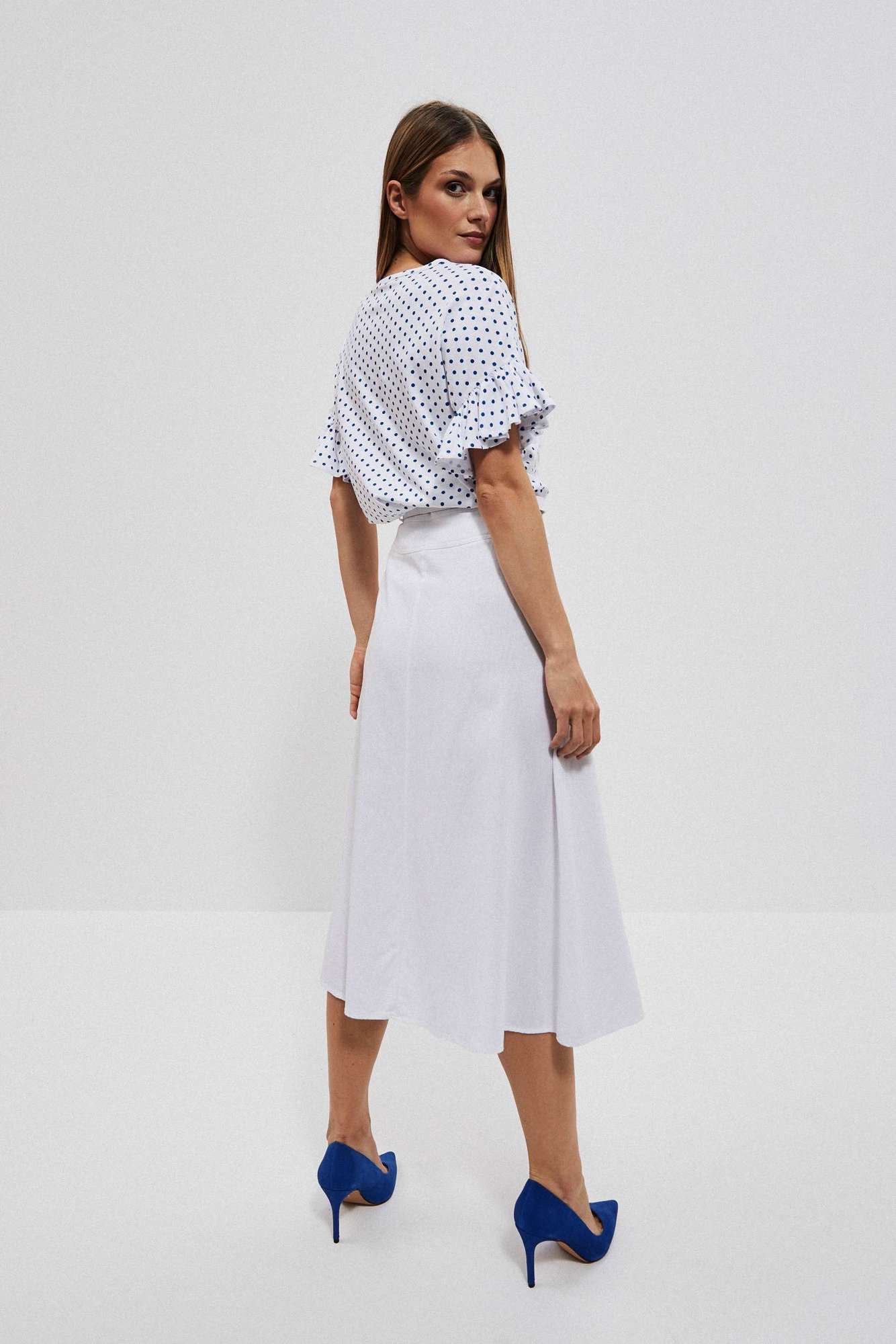 WOMEN&#039;S SKIRT L-SC-4020 WHITE