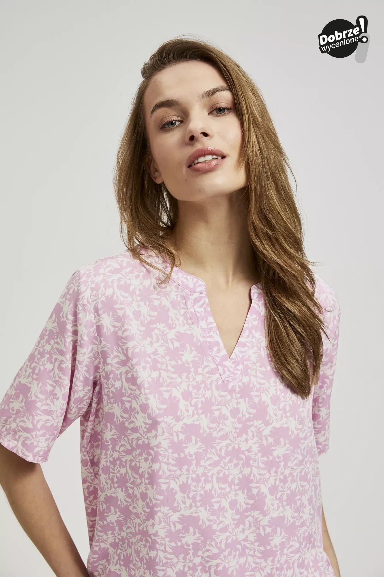Women's shirt MOODO - dark pink