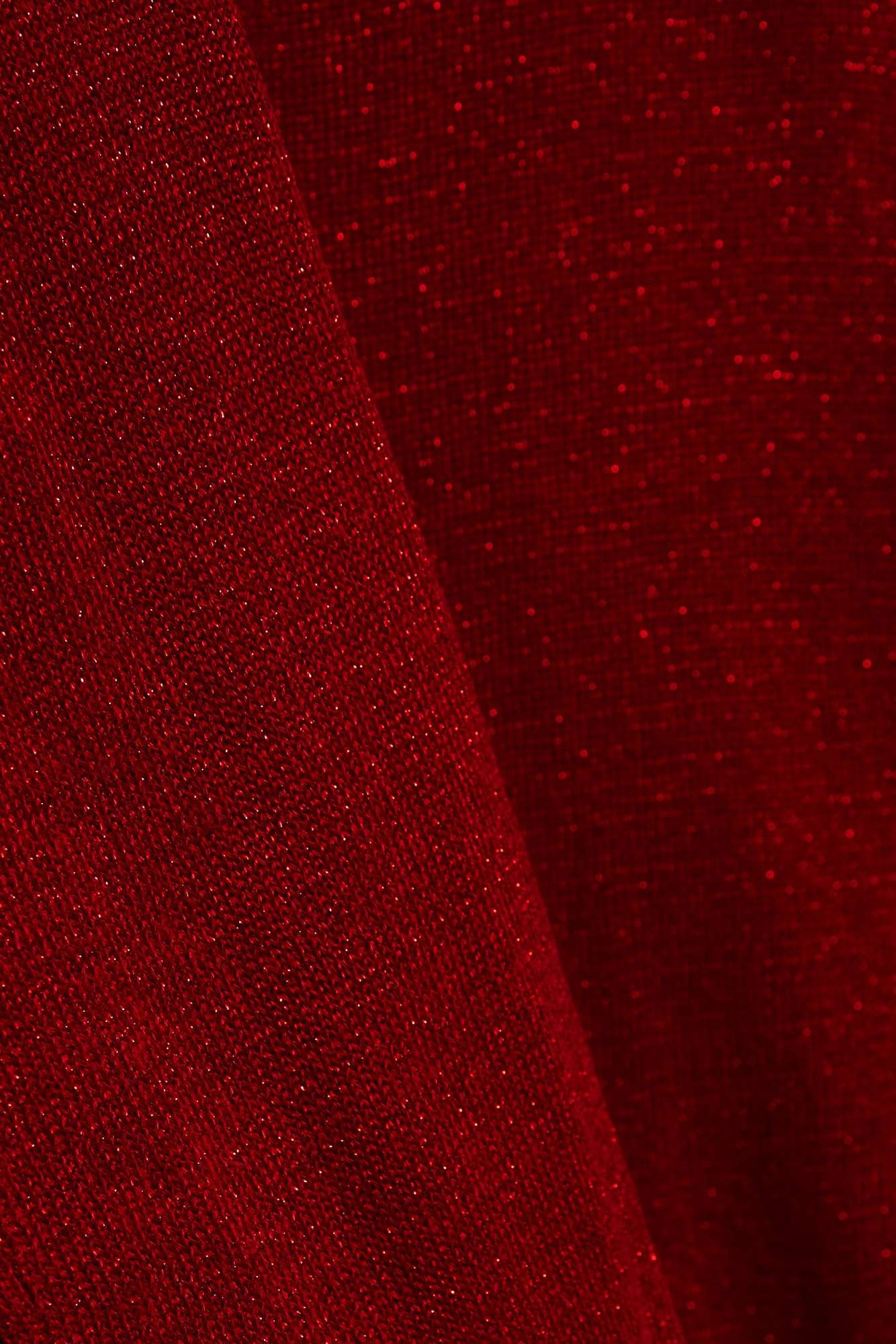 Sweater with metallic thread