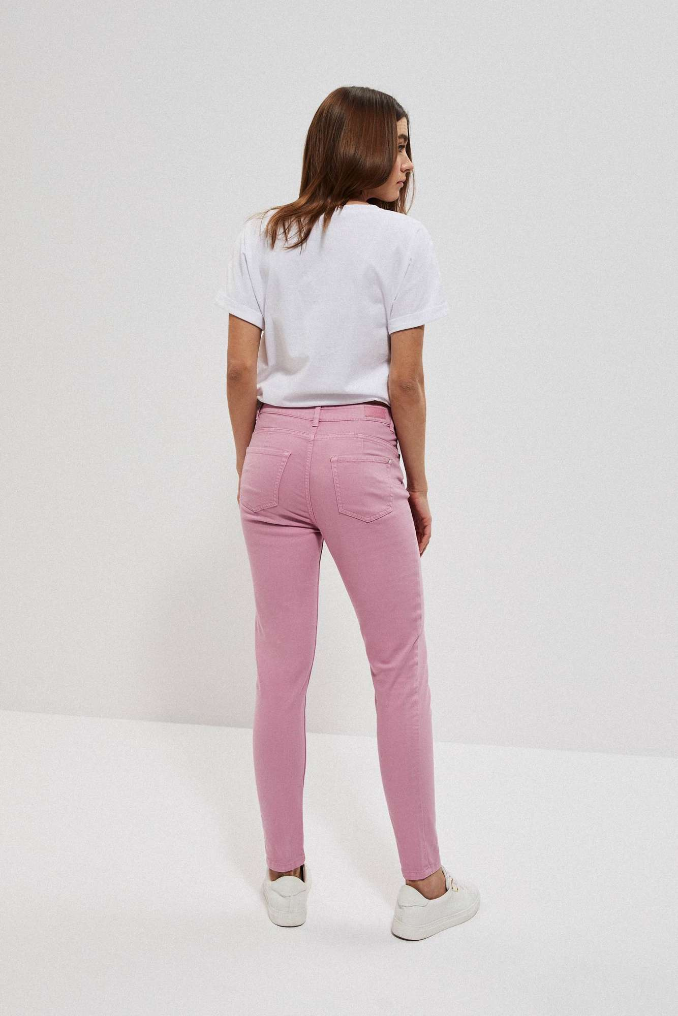 Pantaloni simpli - roz