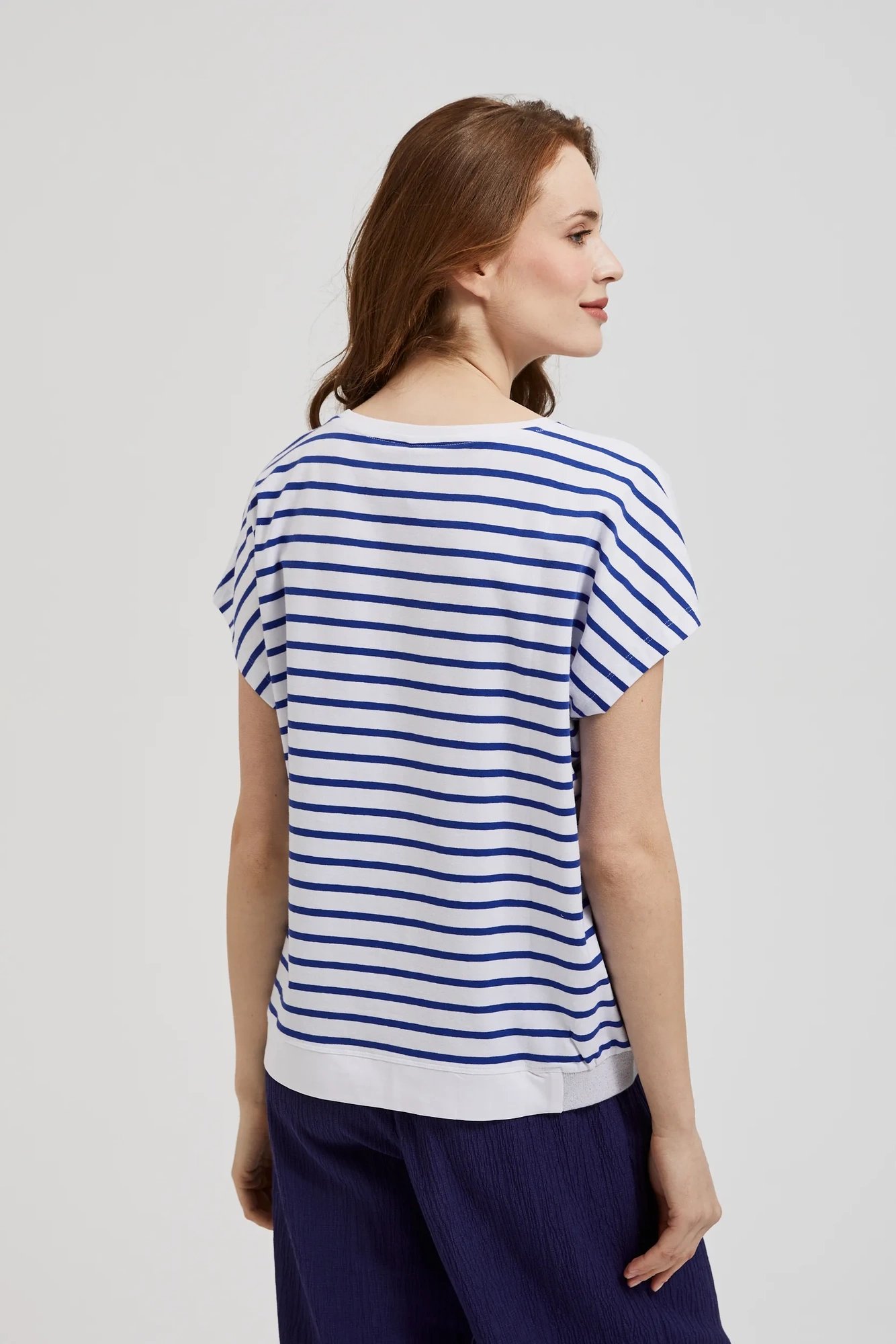 Women's T-shirt with MOODO print - white