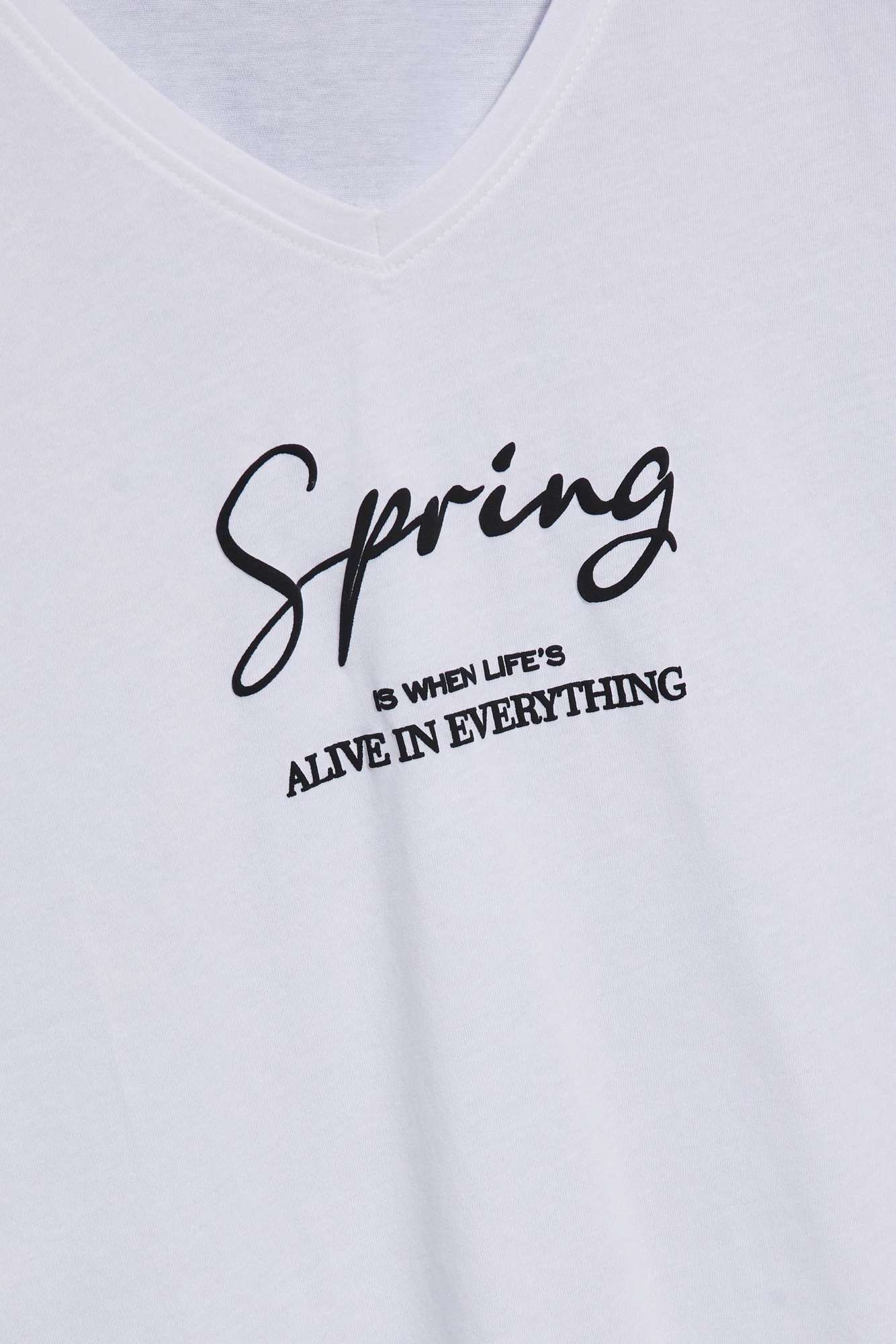 WOMEN'S T-SHIRT L-TS-4078 WHITE