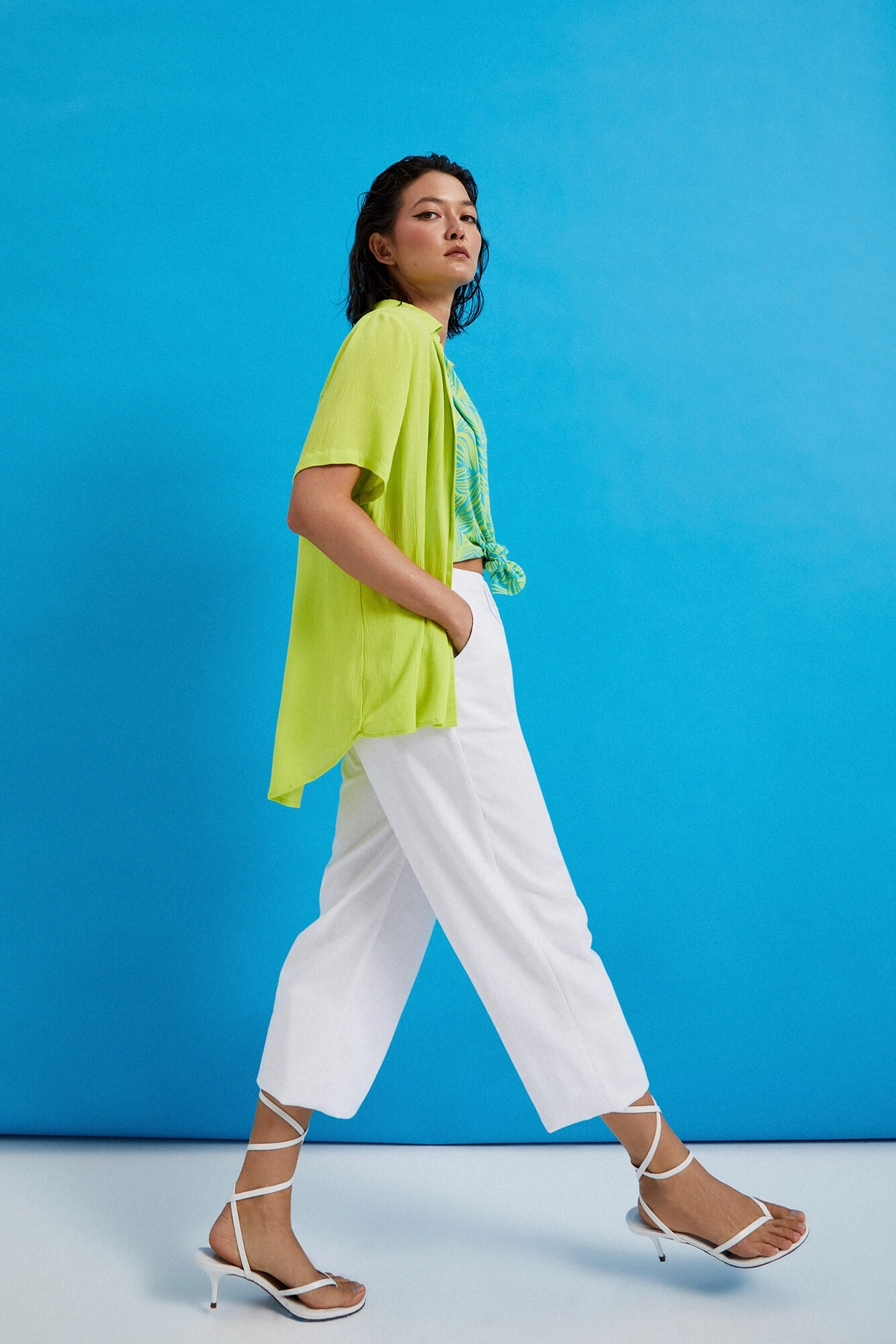 Women's shirt MOODO - green