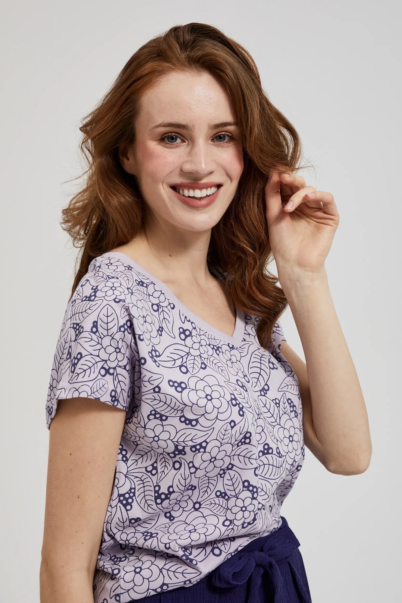 Women's T-shirt MOODO - light purple