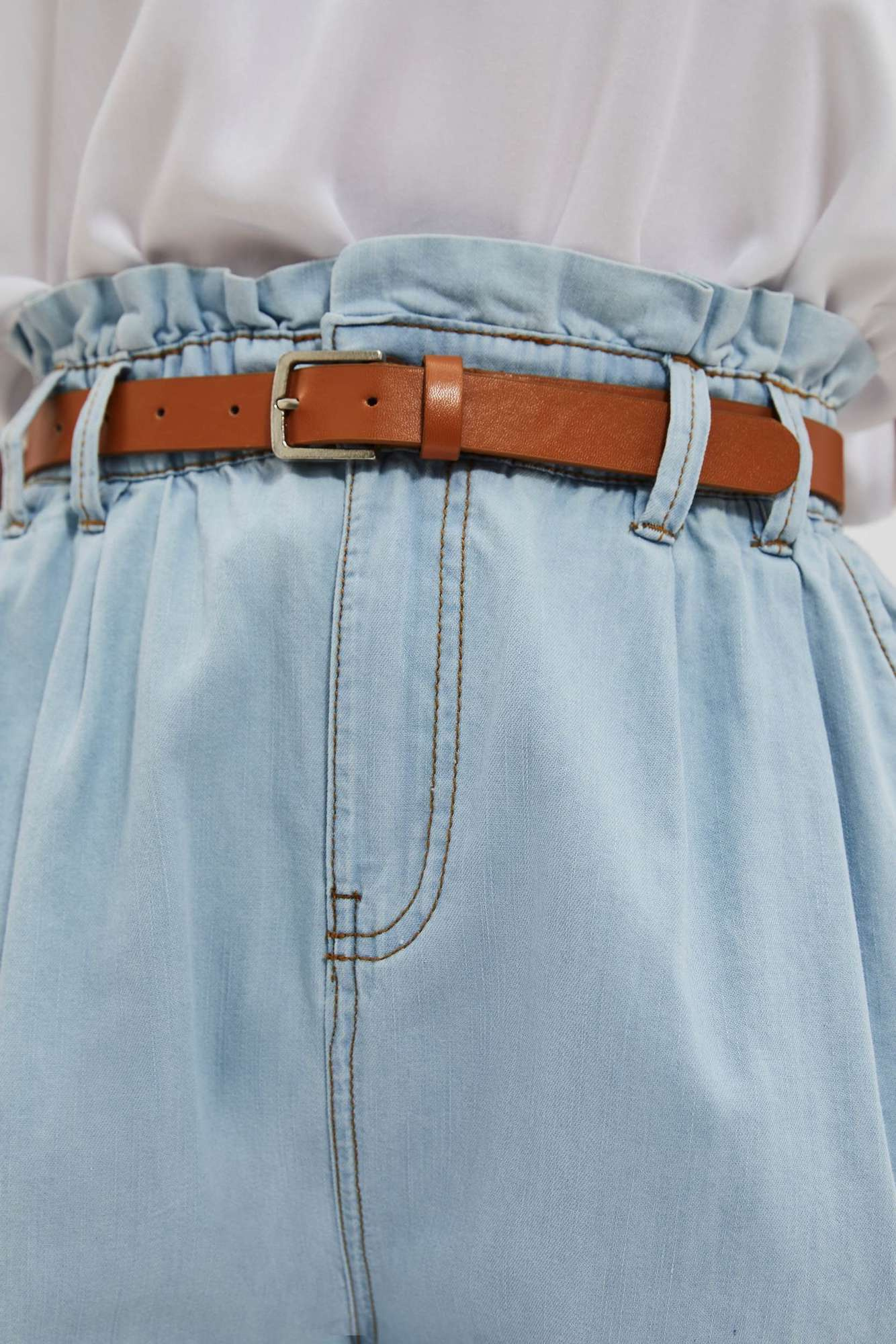 WOMEN&#039;S SHORTS L-SH-4006 L.Blue