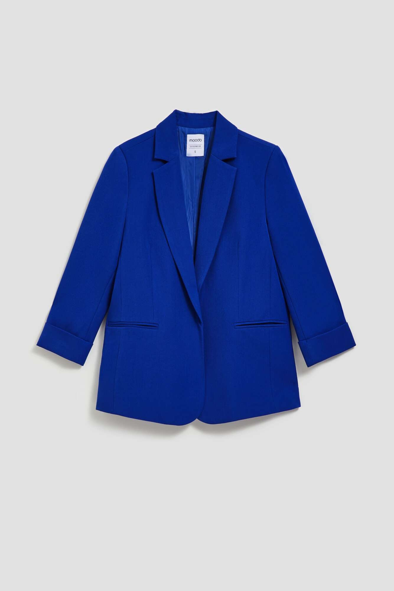 Marisse Smooth Jacket With 3/4 Sleeves, Blue