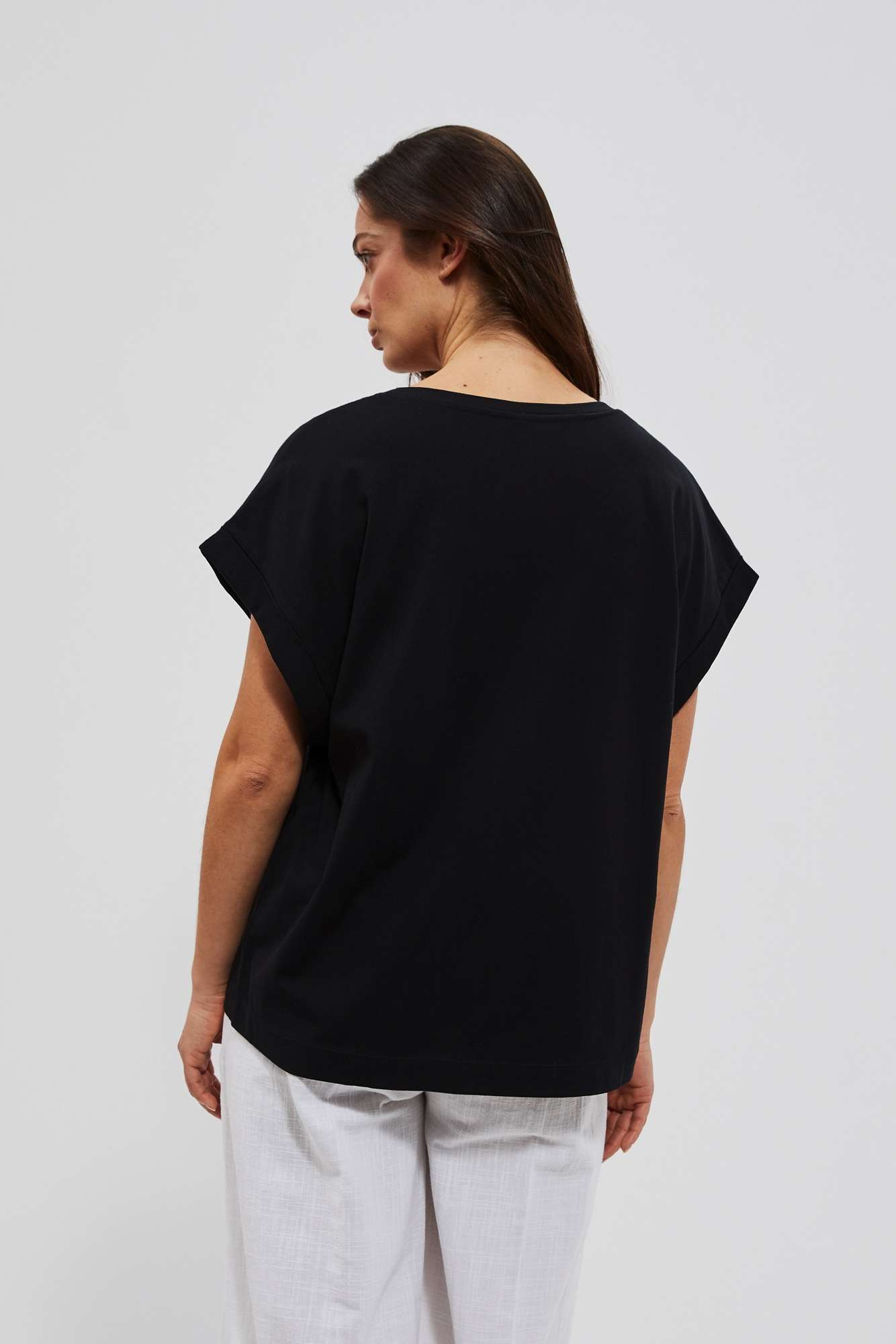 WOMEN'S T-SHIRT L-TS-4088 BLACK