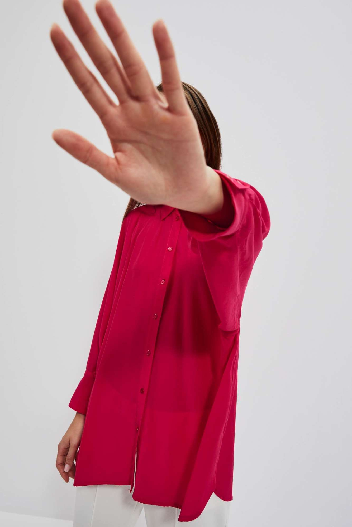 WOMEN'S SHIRT L-KO-4013 STRAWBERRY