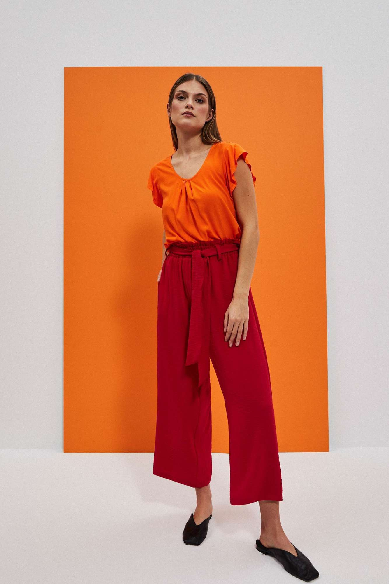 WOMEN'S SHIRT L-KO-4029 ORANGE